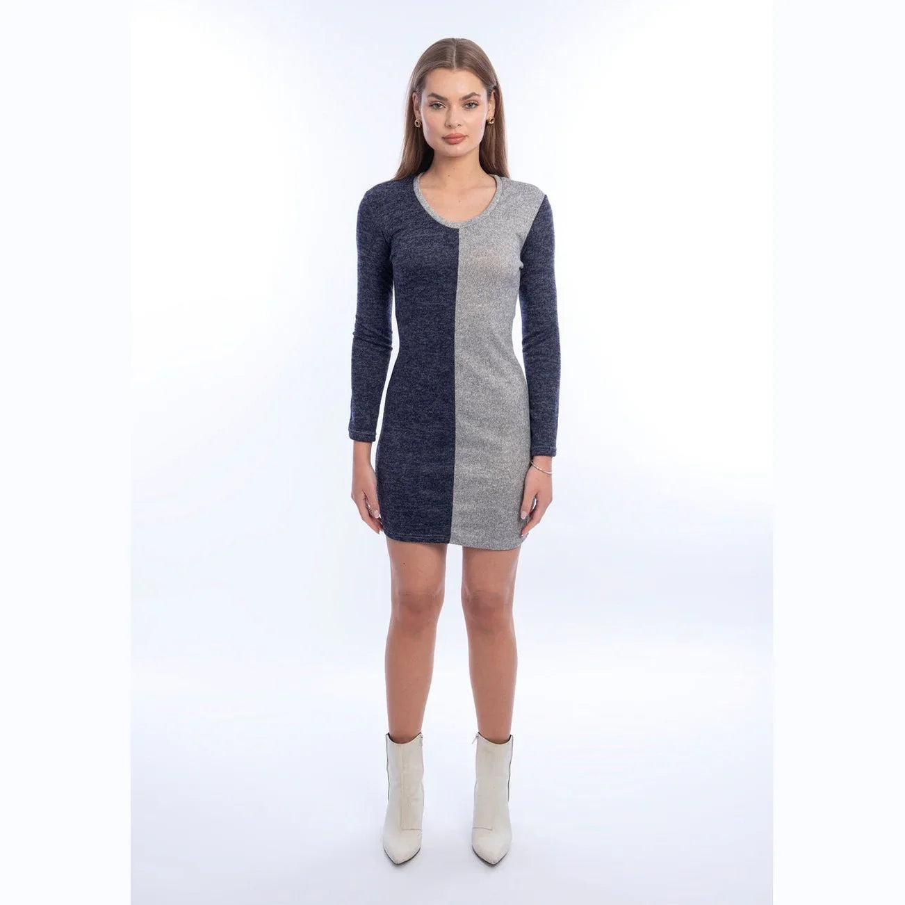 Viva - Two-tone Bodycon Dress 9