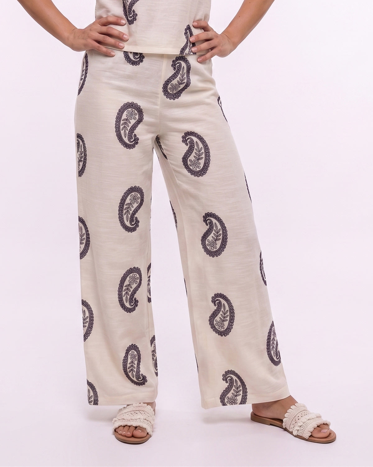 Linen Printed Pant - Viva 1