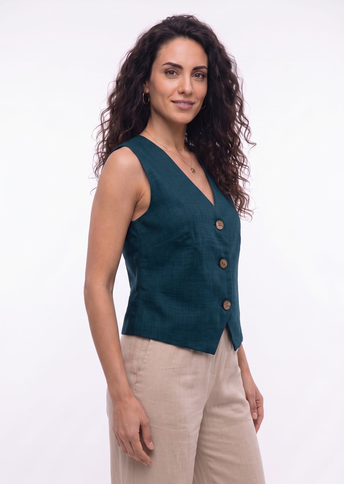 Linen Vest - Viva 1