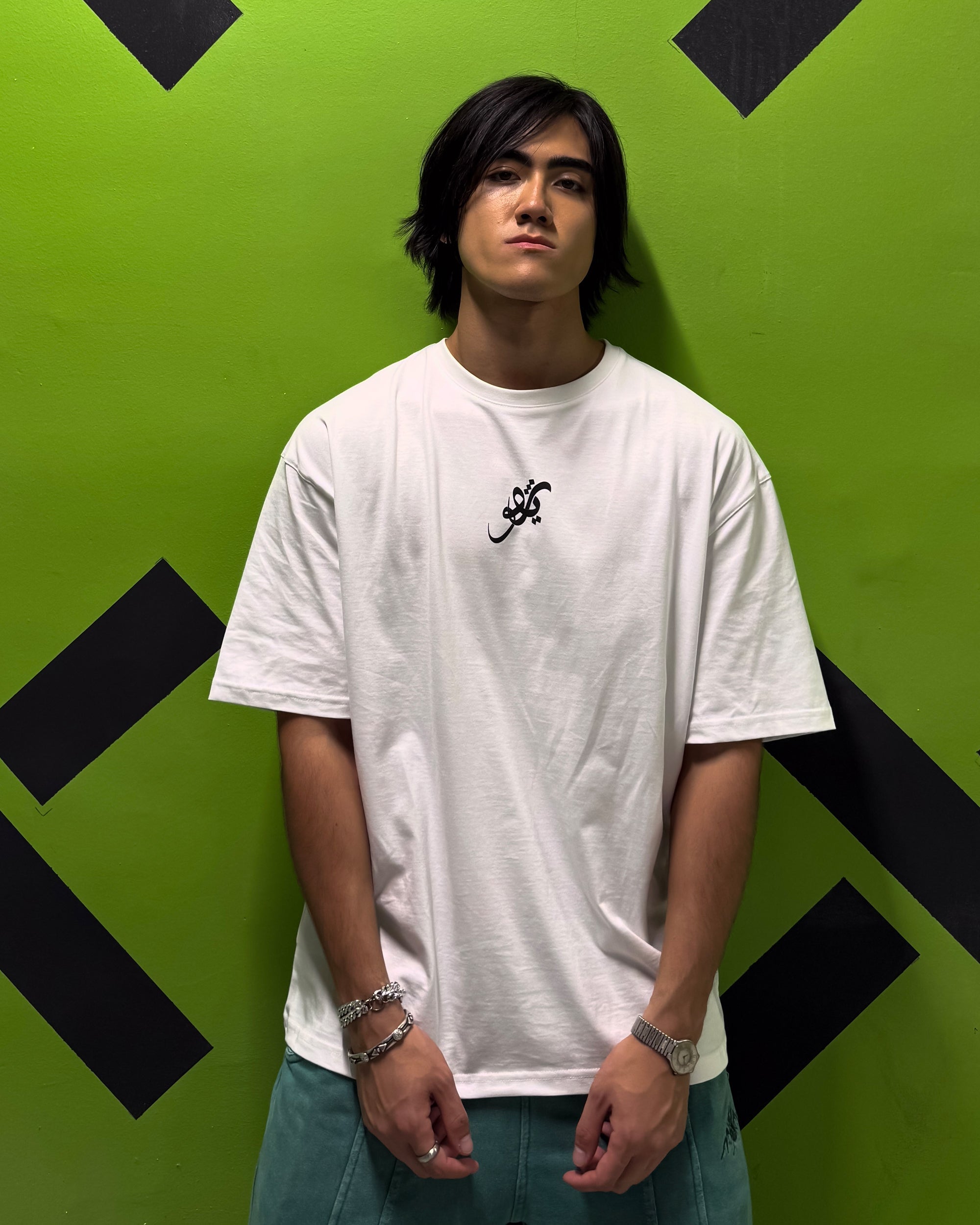 Revo Men Oversized SS T-Shirt - Off White - NAS Trends