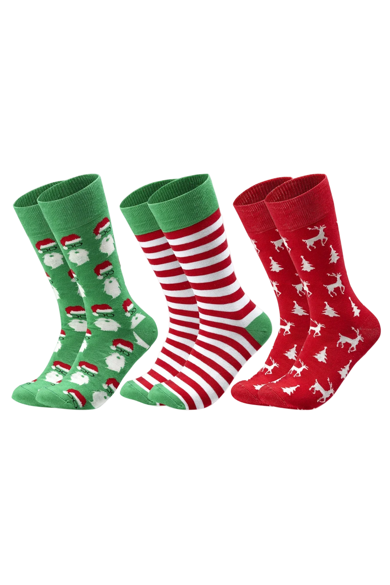 Sam Socks - Men Set Of 3 Christmas Gift Santa Socks 1