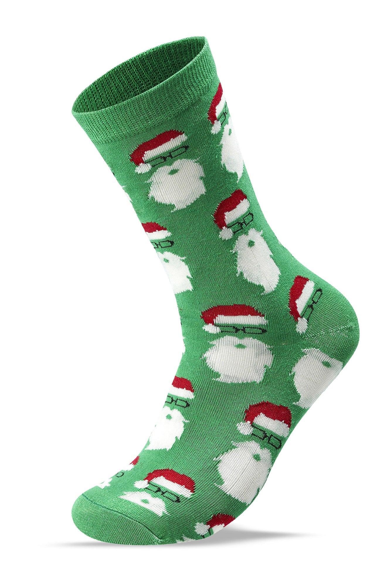 Women Set Of 3 Long Christmas Gift Socks Multi Color - Sam Socks - Babazzaro