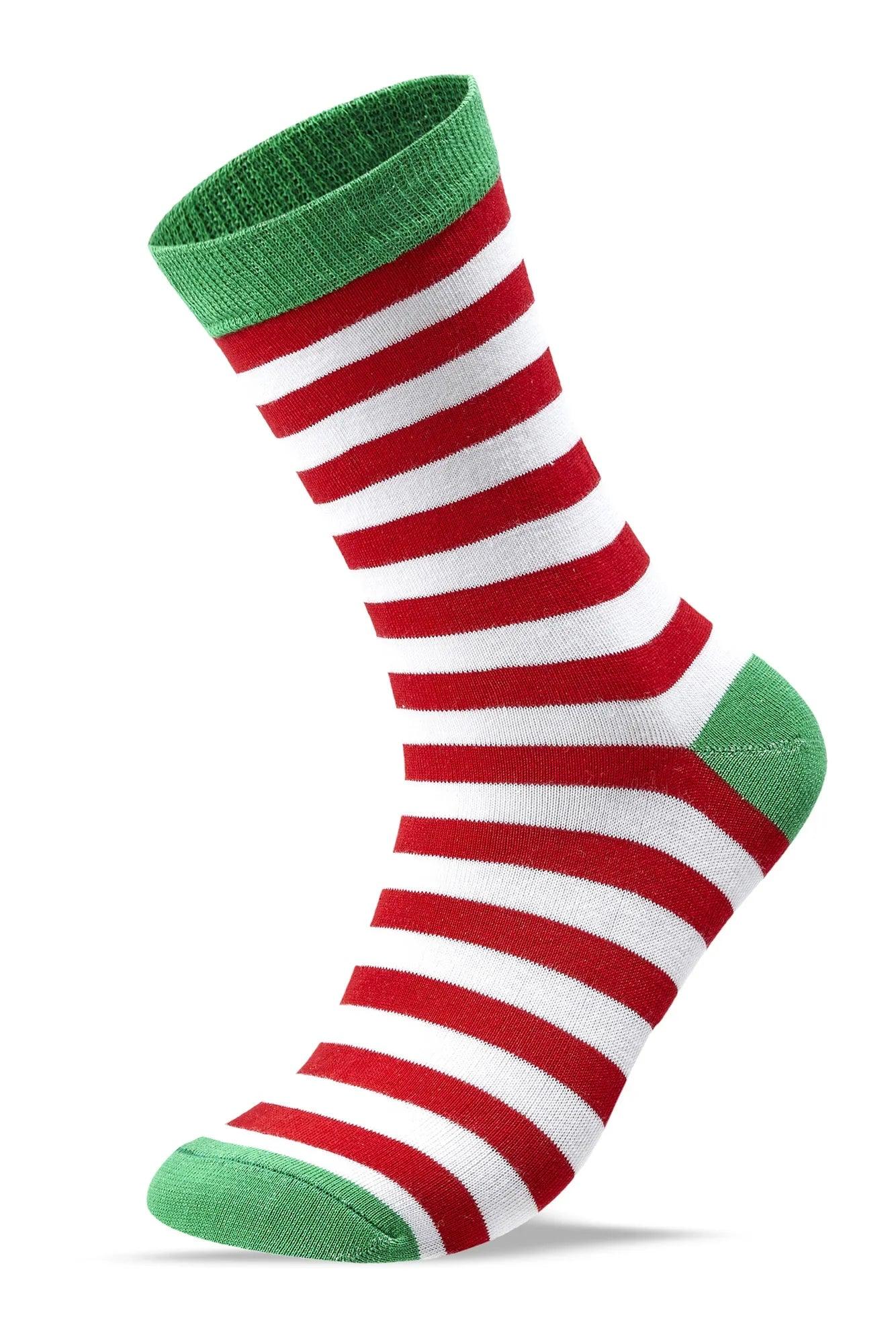 Women Set Of 3 Long Christmas Gift Socks Multi Color - Sam Socks - Babazzaro