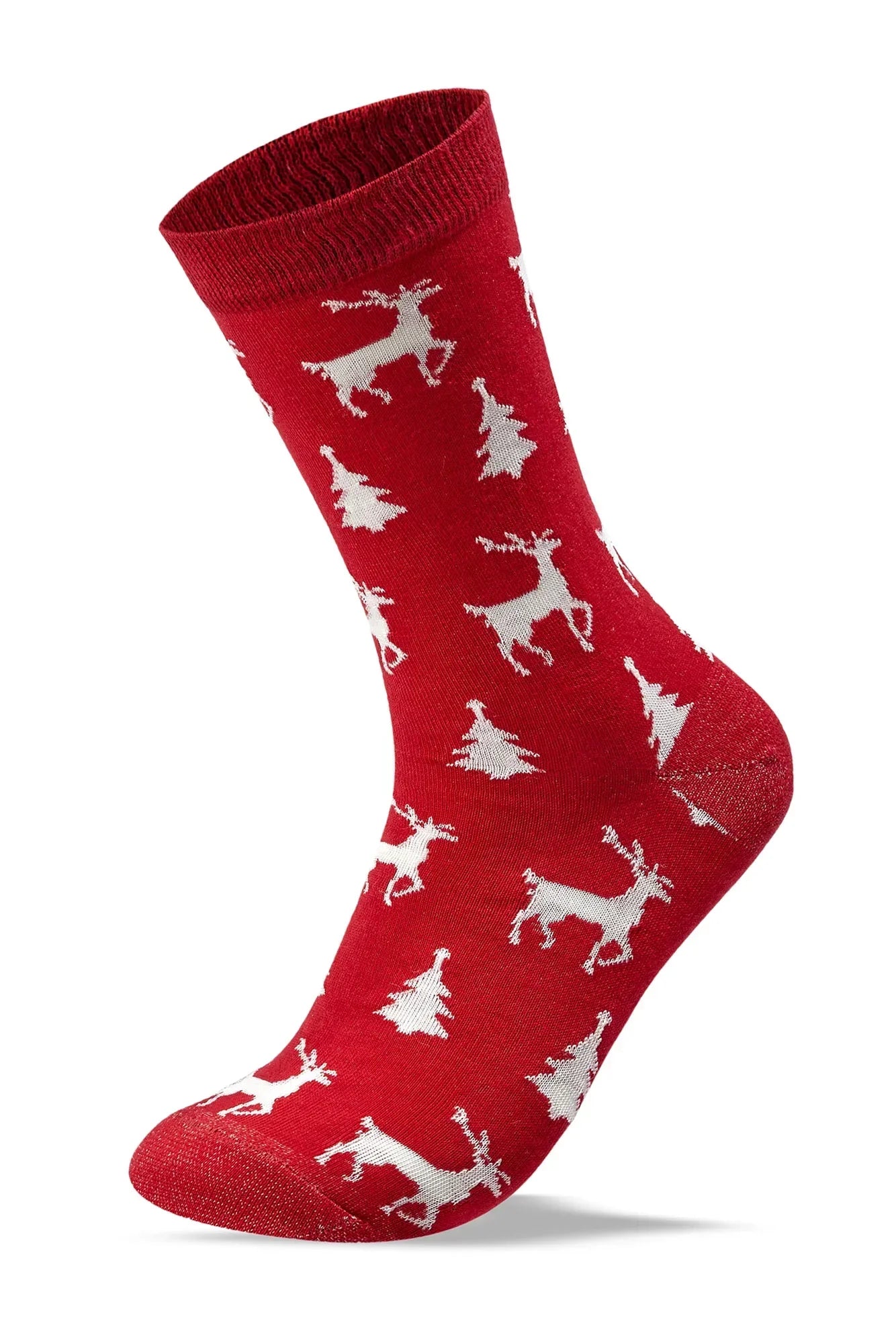 Women Set Of 3 Long Christmas Gift Socks Multi Color - Sam Socks - Babazzaro