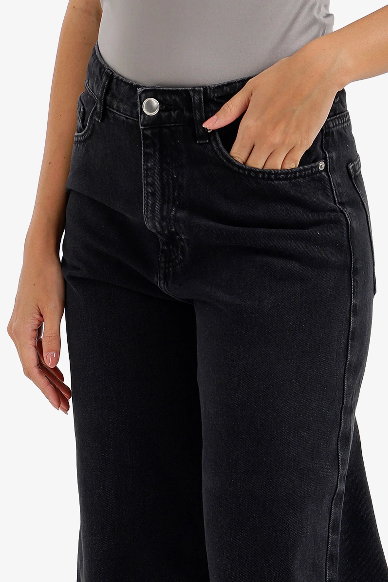 Wide-Leg Denim Pants - Carina 4