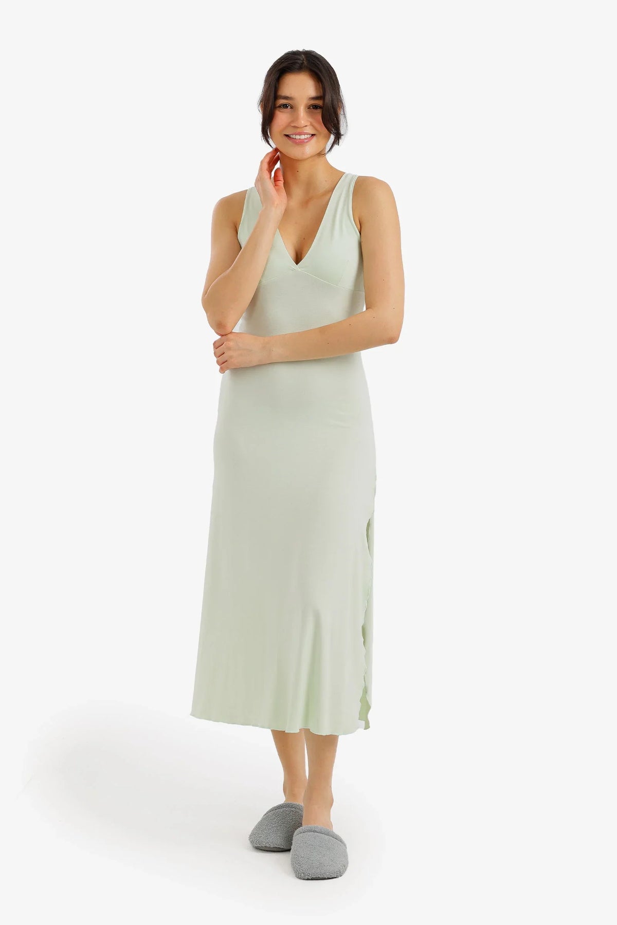 Side-Slit Midi Nightgown - Carina 16