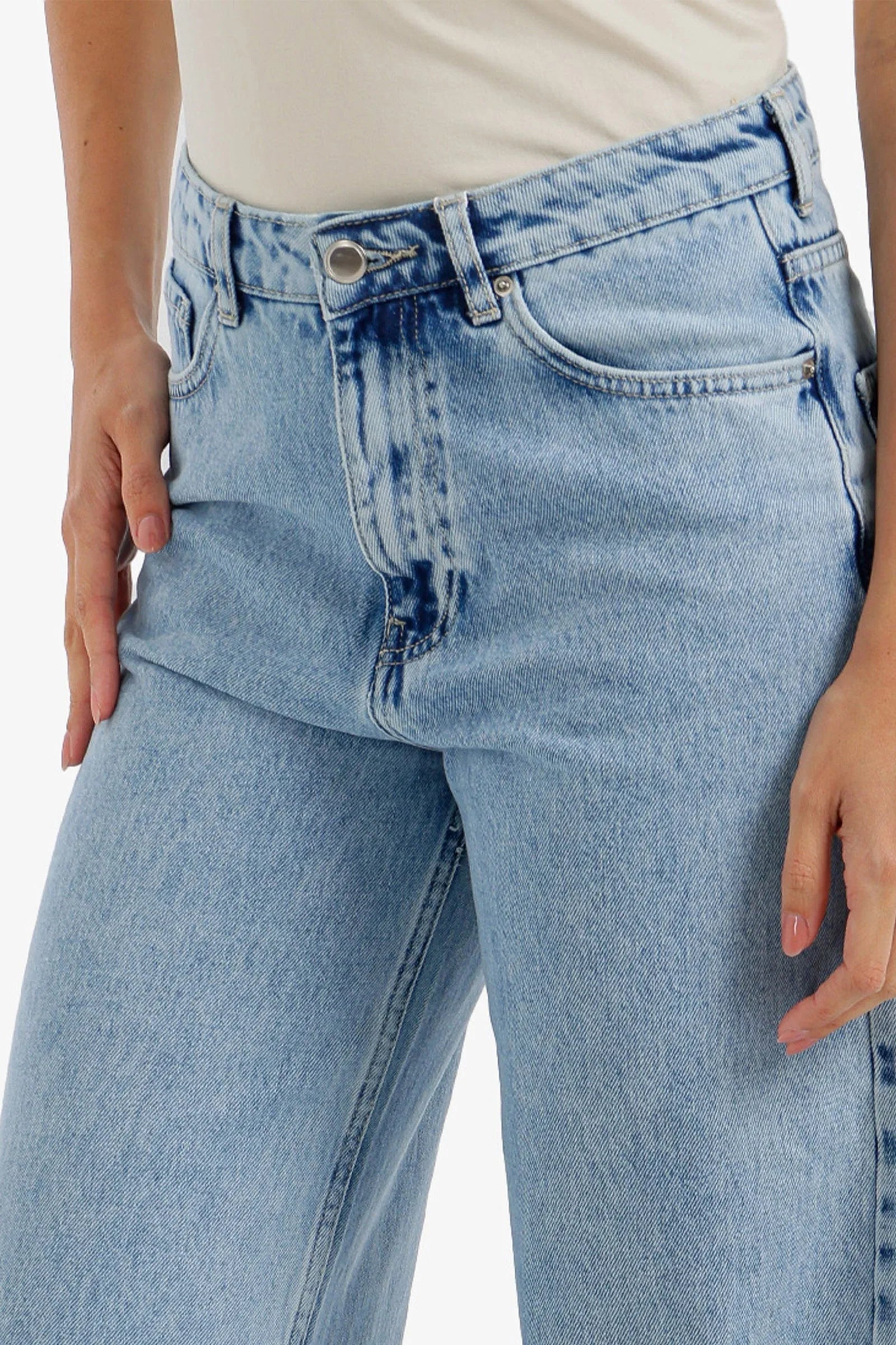 Wide-Leg Denim Pants - Carina 12