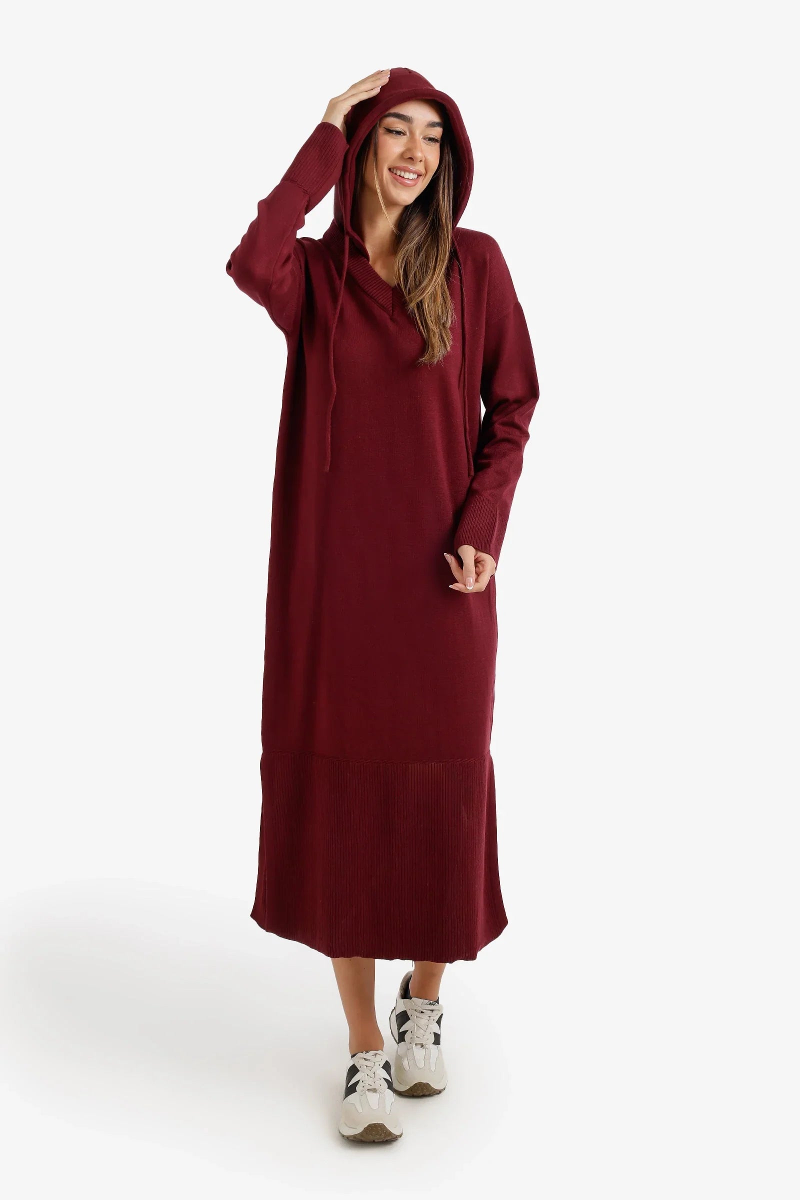 Hooded Lounge Dress - Carina 1