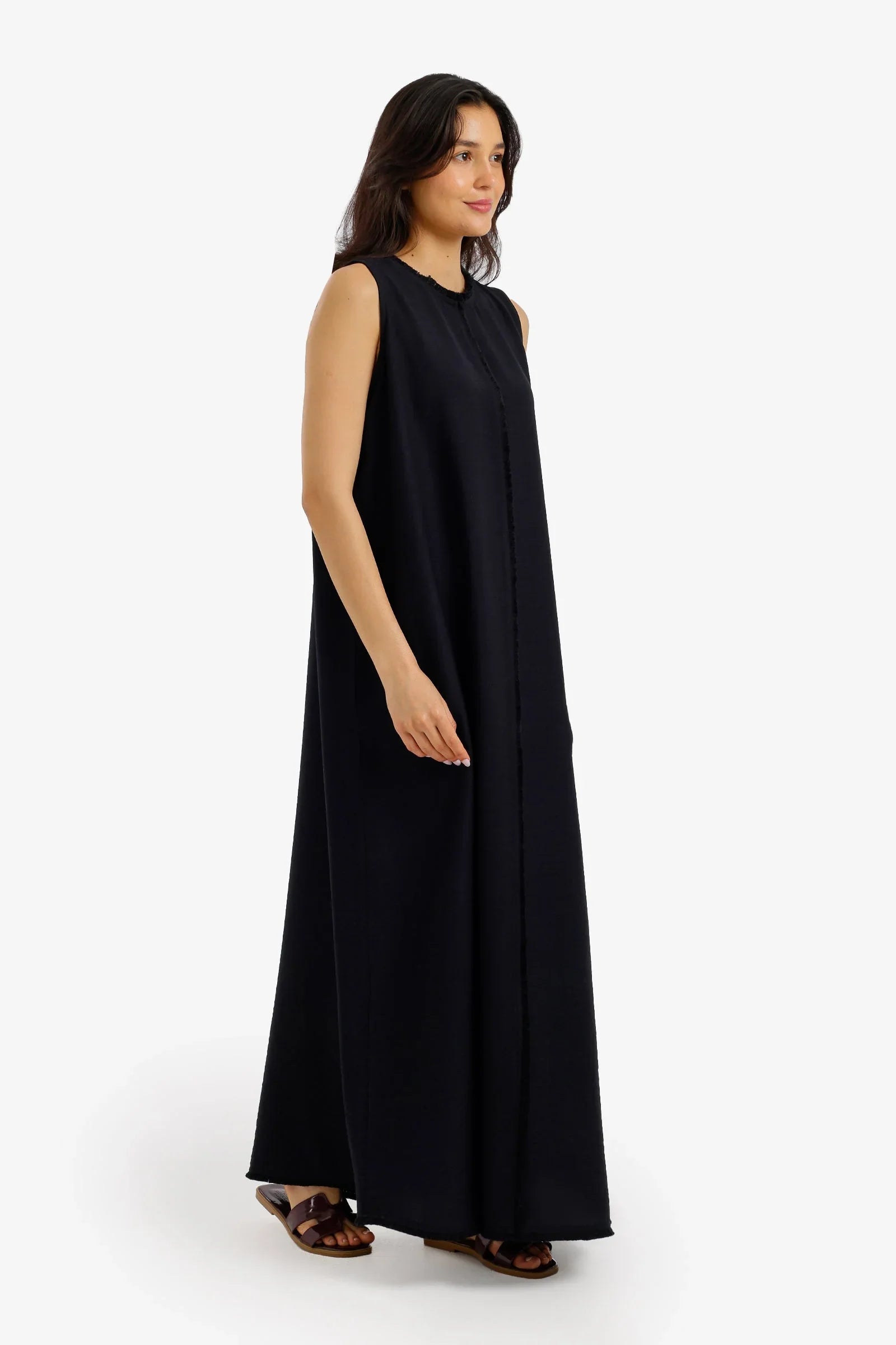 Frayed-Edge Lounge Dress - Carina 6