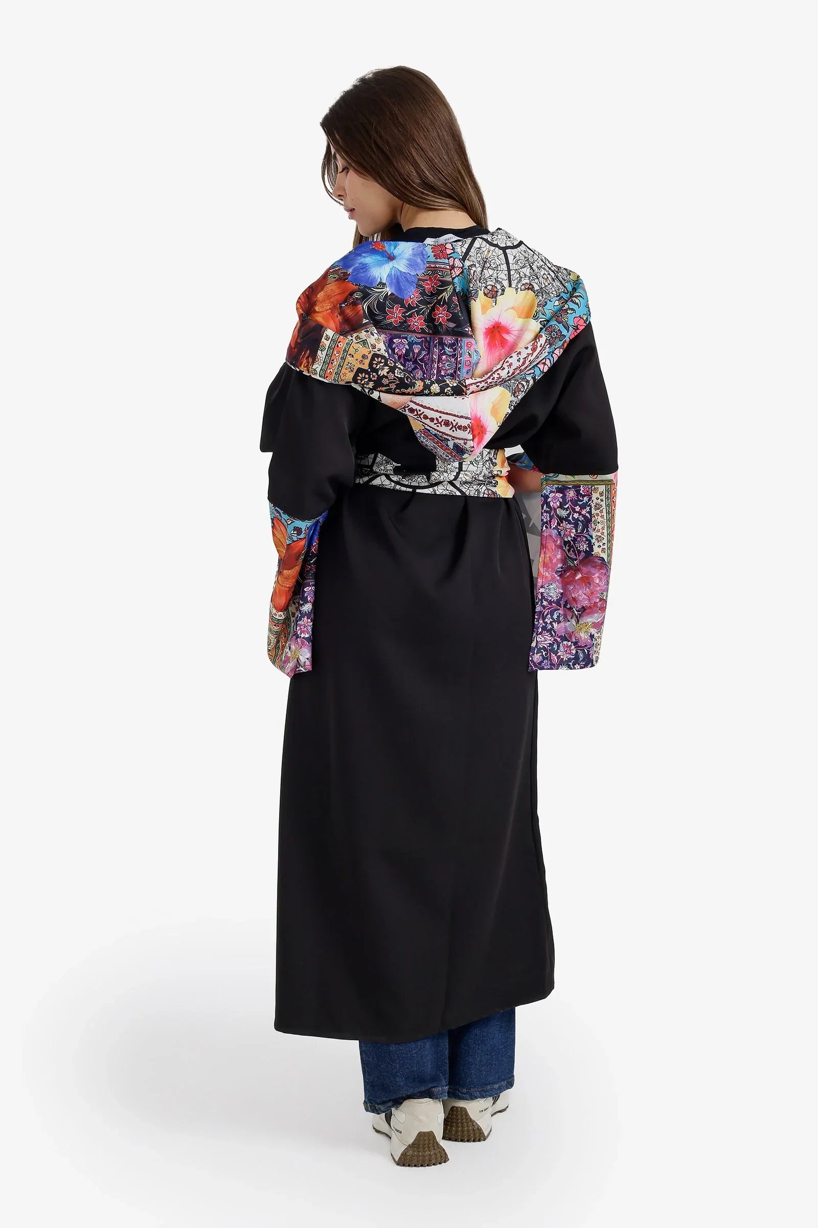 Carina - Contrast-Print Midi Kimono 3