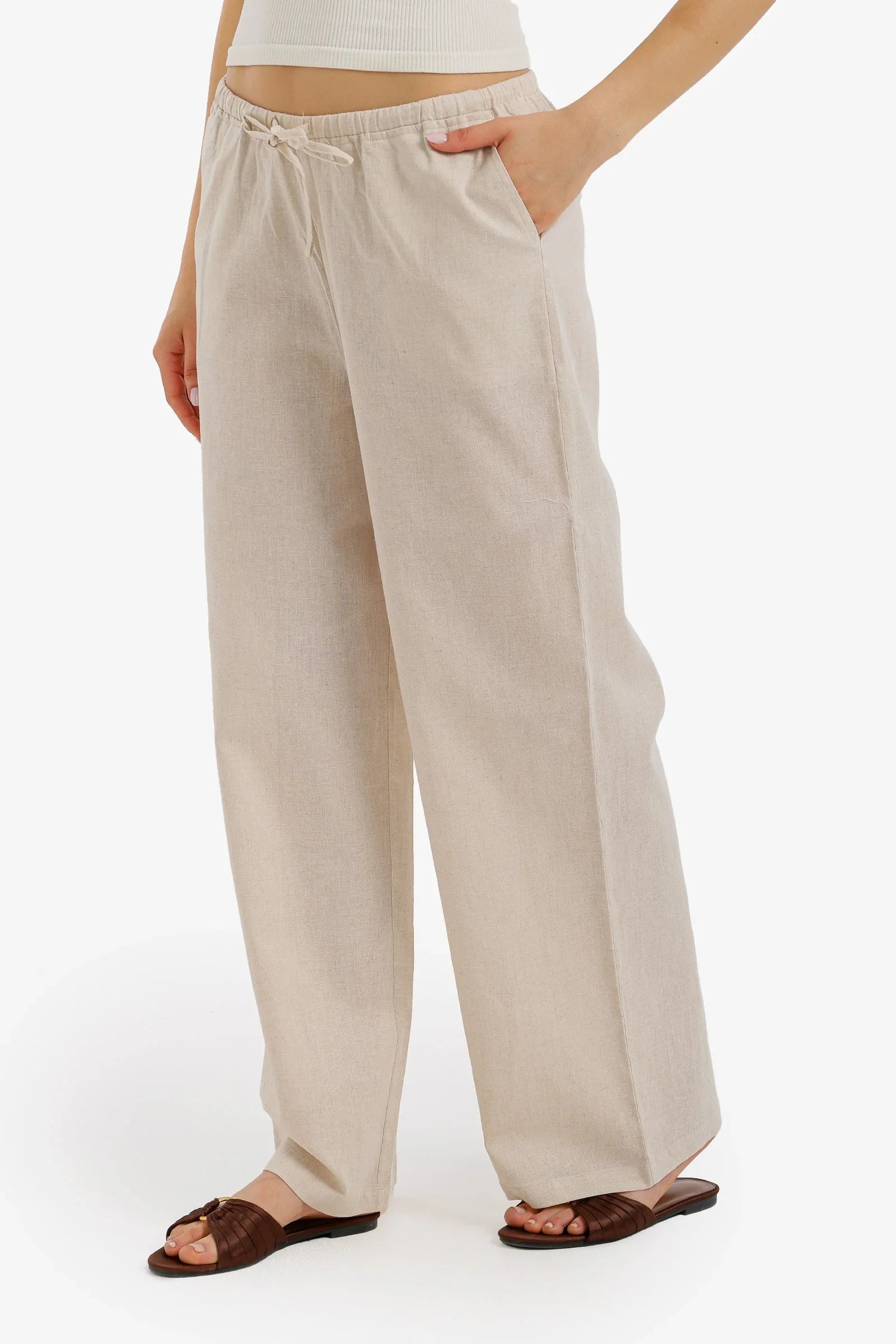 Elasticated Drawstring Lounge Pants - Carina 2