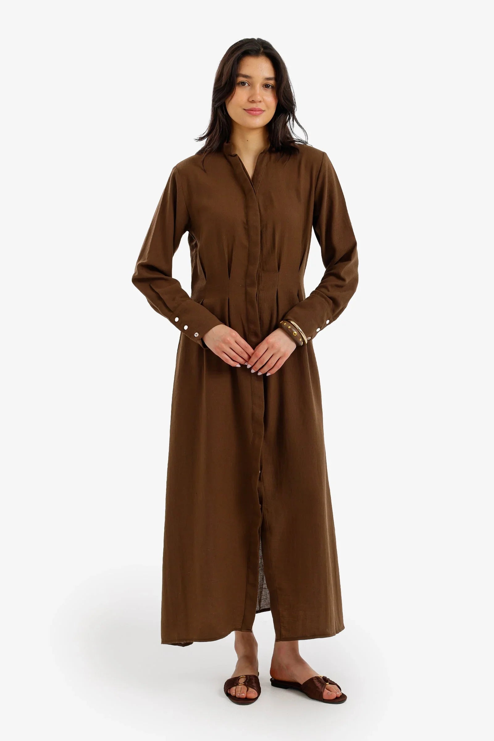 Ruched Front Midi Dress - Carina 6