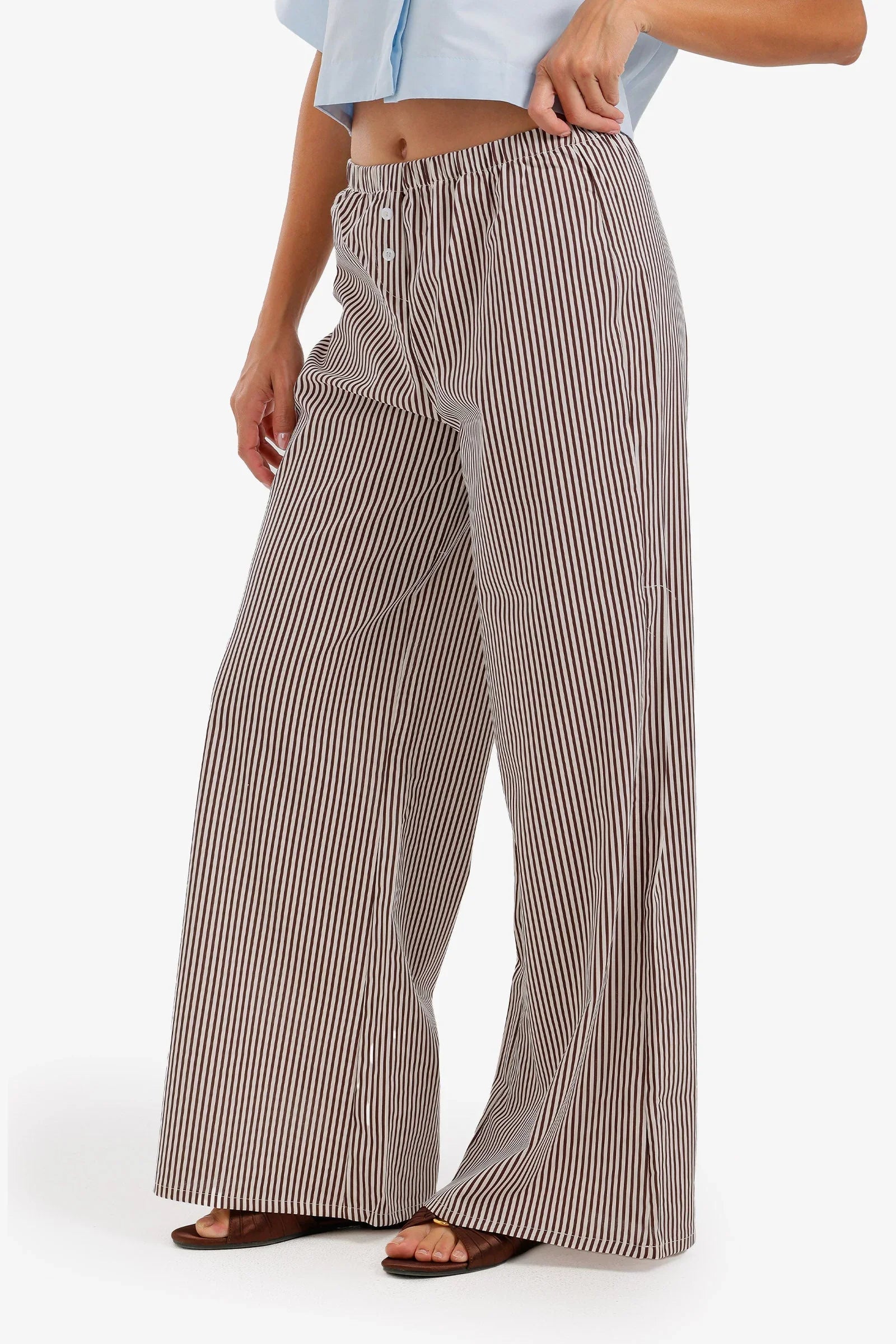 Striped Elasticated Pants - Carina 2