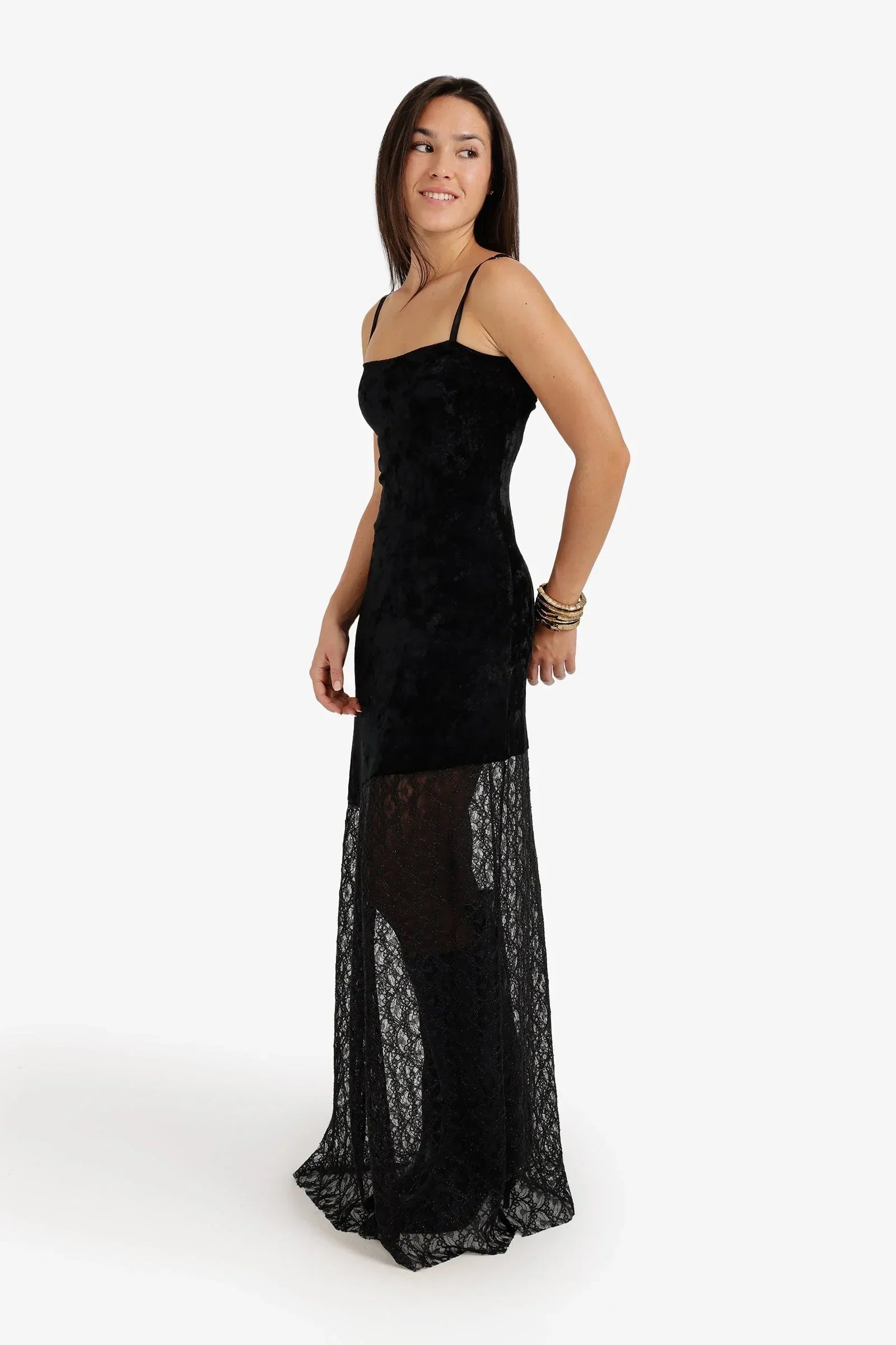 Clue - Maxi Dress with Lace Details 1