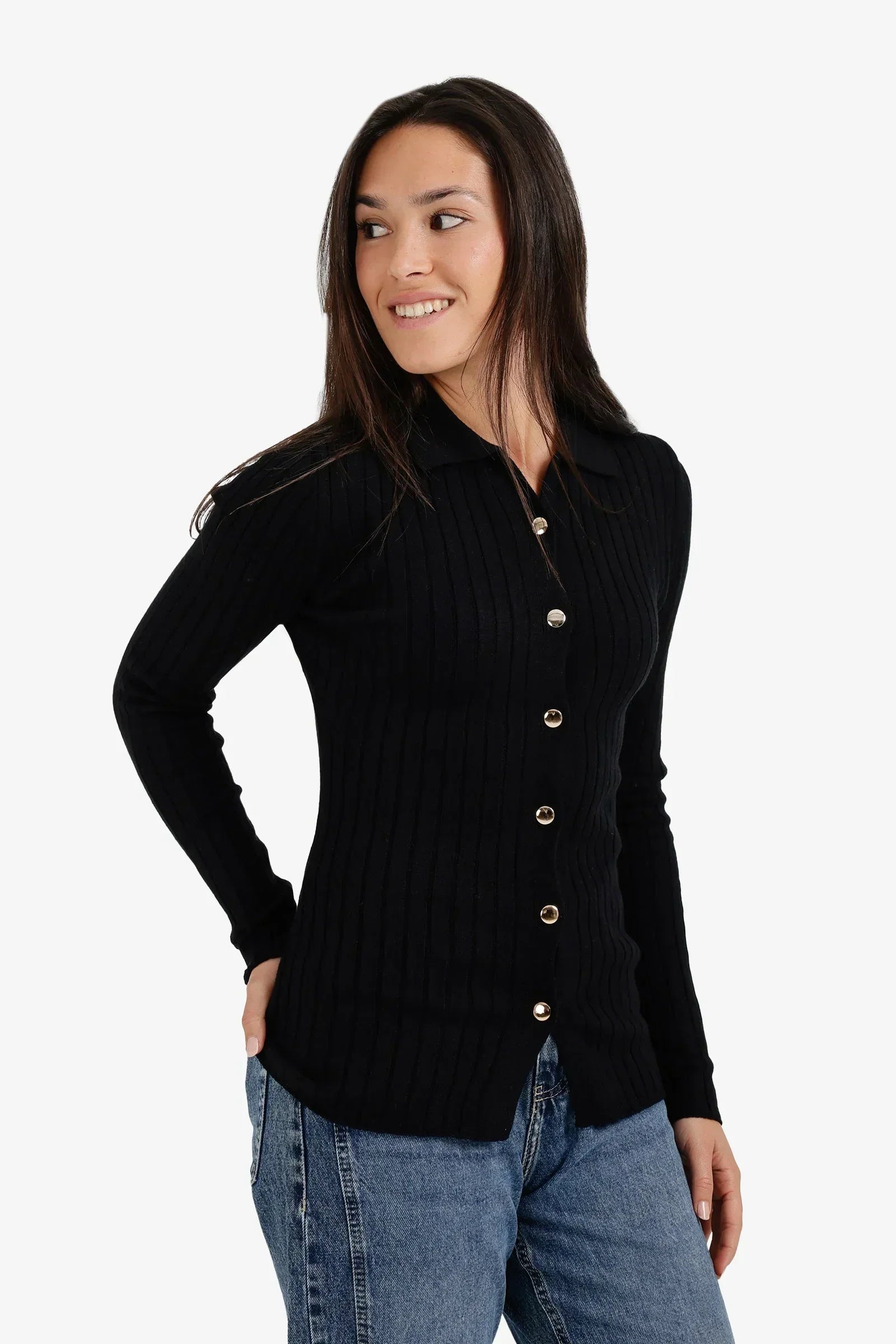 Clue - Buttoned-Down Cardigan 1
