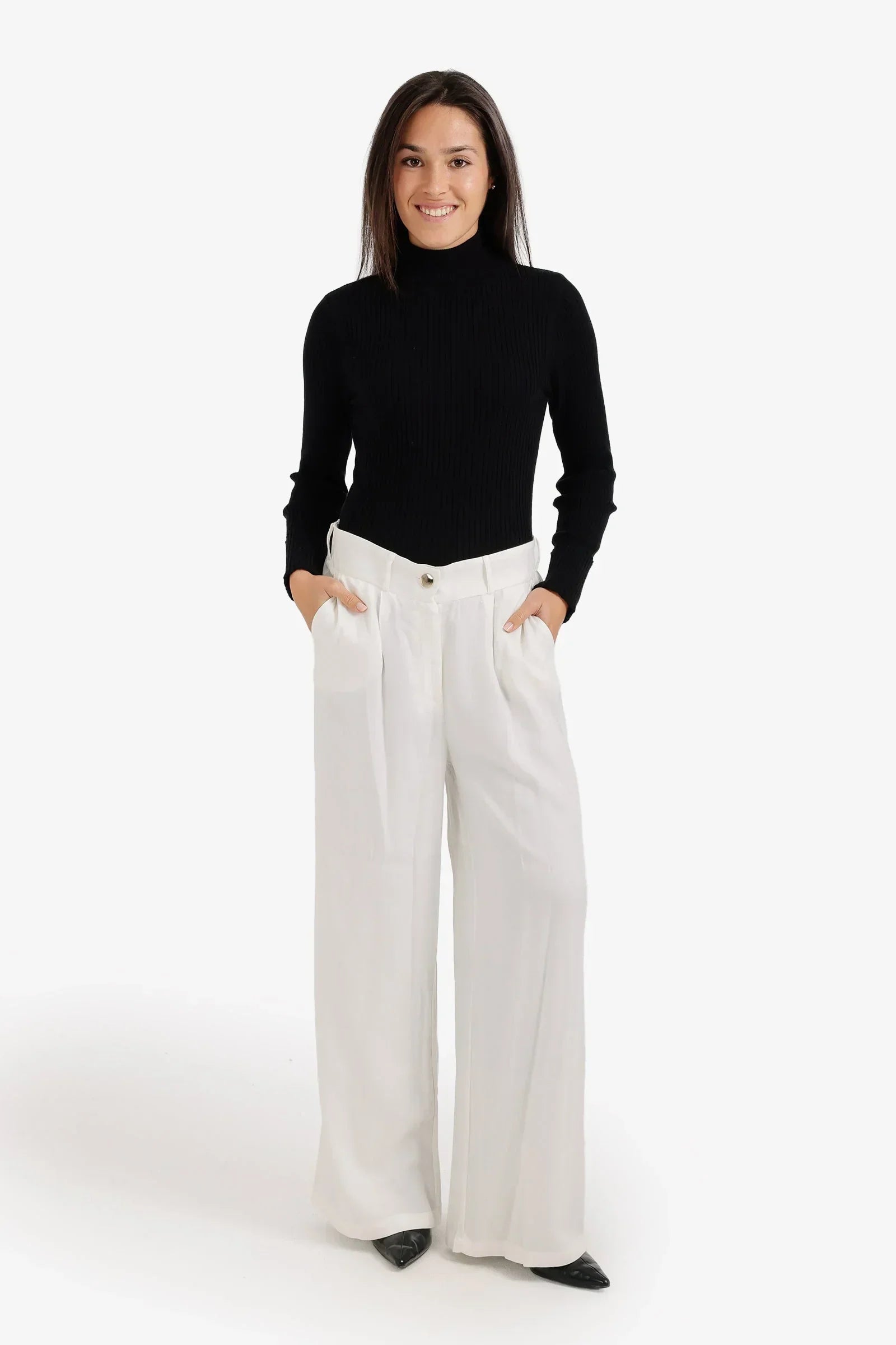 Clue - Flowy High-Waist Pants 1