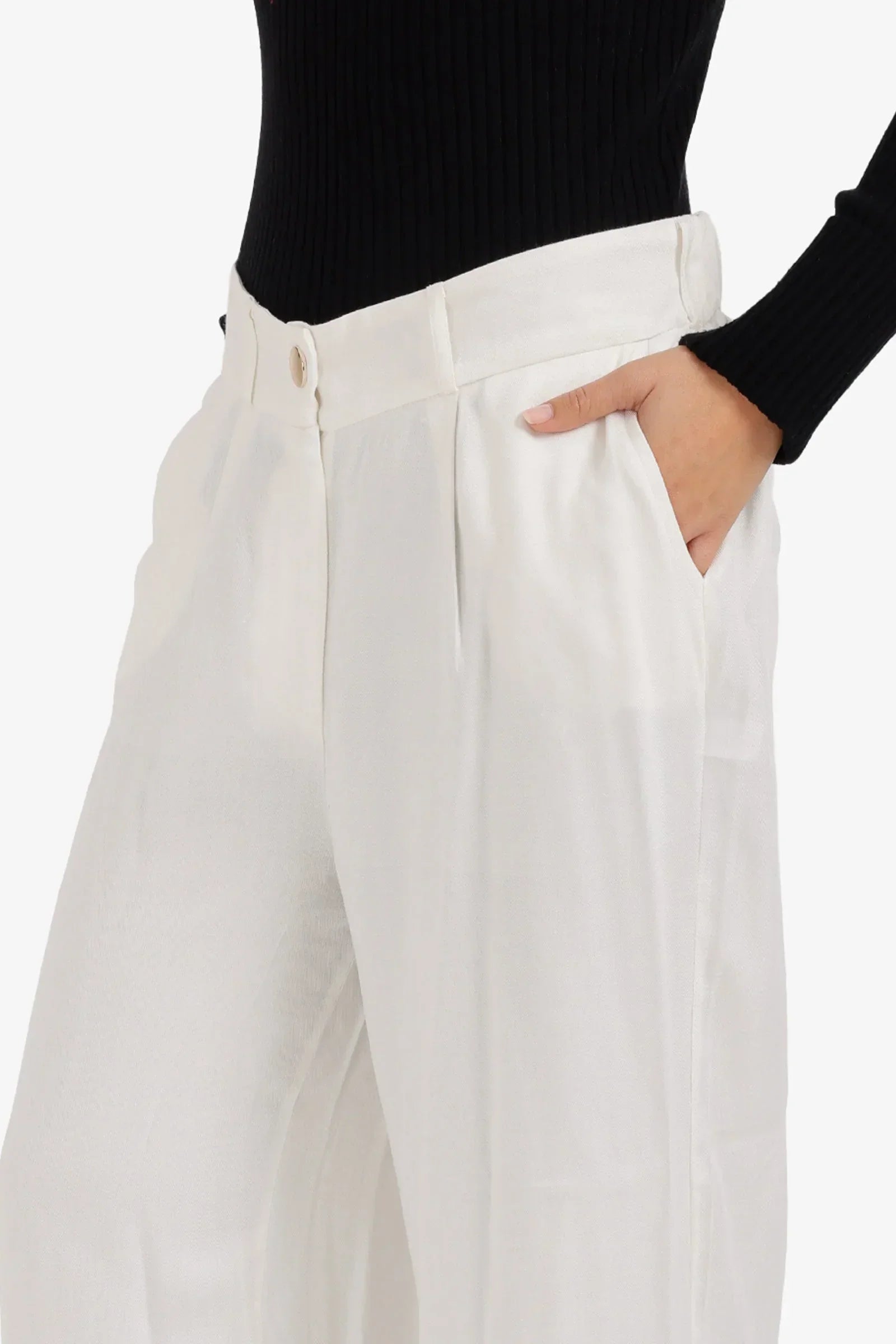 Clue - Flowy High-Waist Pants 4