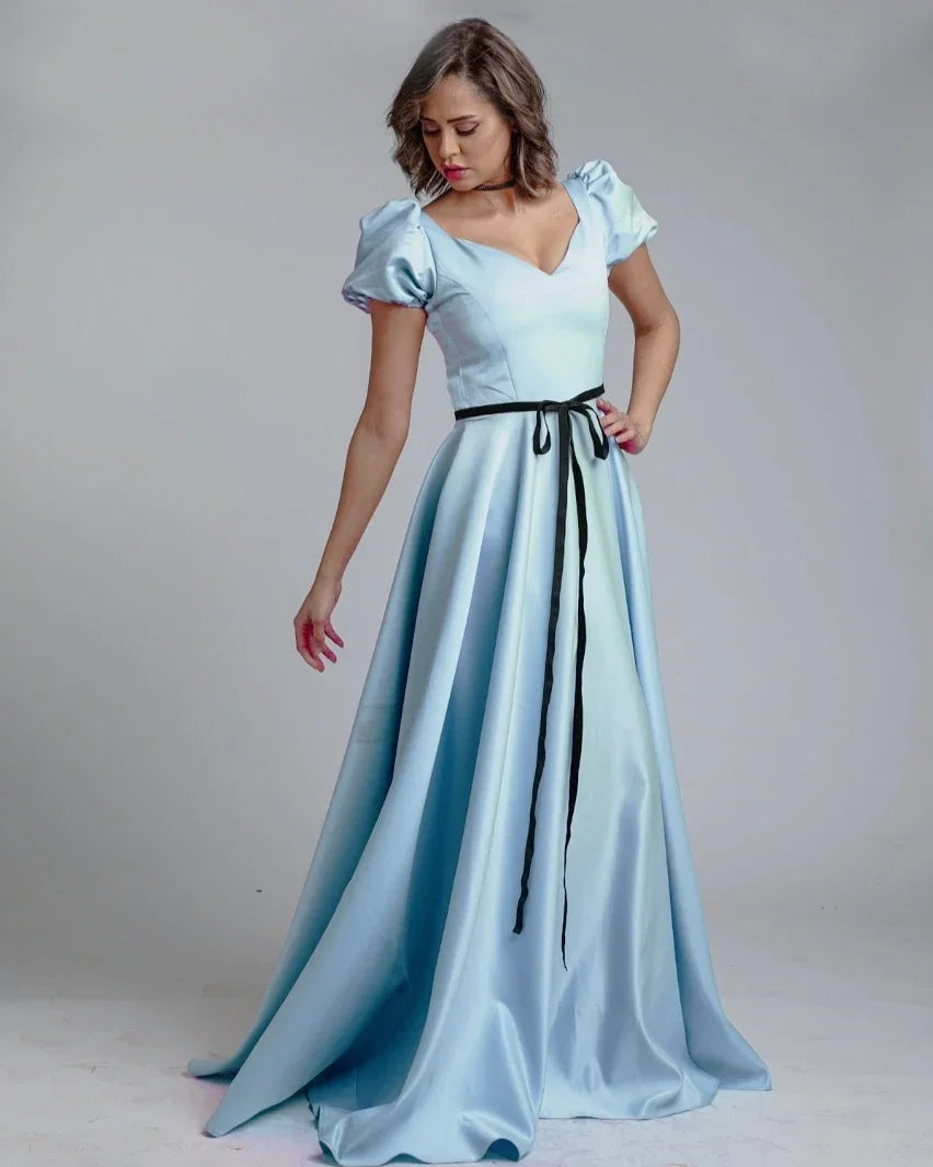 Reehan - A-Line puffed sleeve dress 3