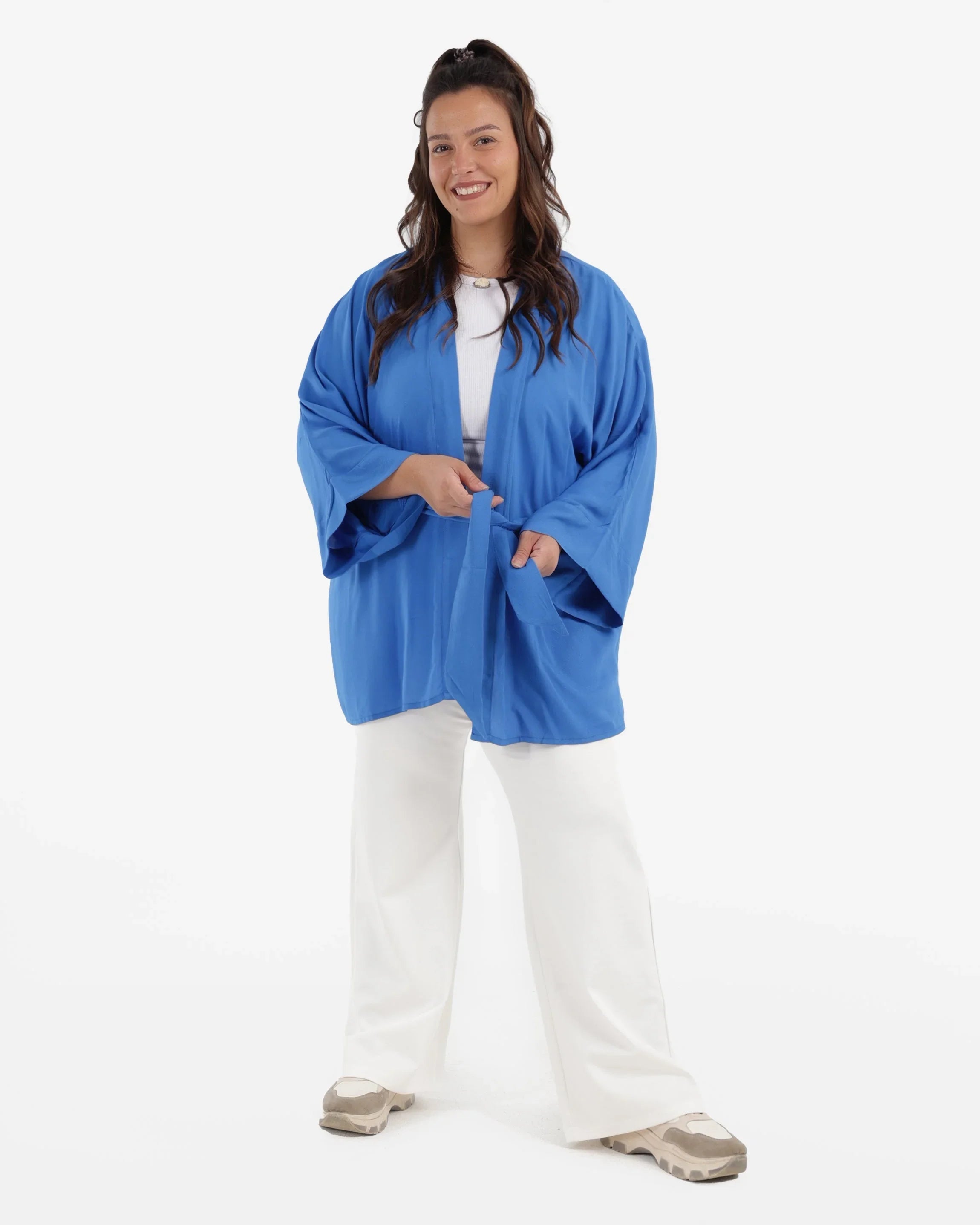 Clue - Solid Hip Length Kimono 1 1