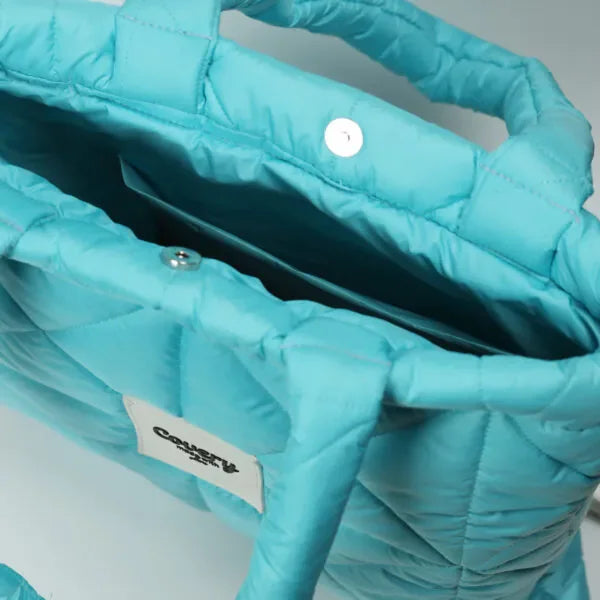 Covery - Baby Blue Puffy Tote Bag 2