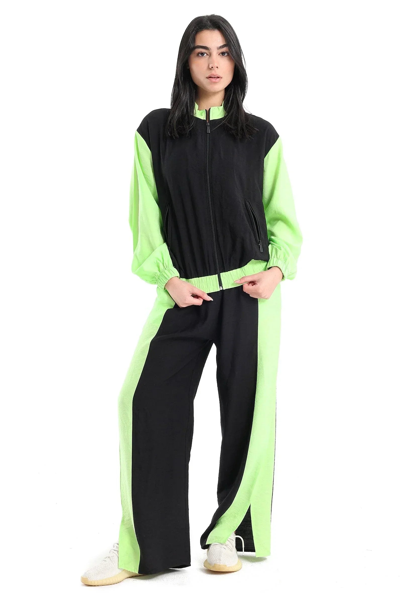 Clue - Color Block Elasticated Jacket 2