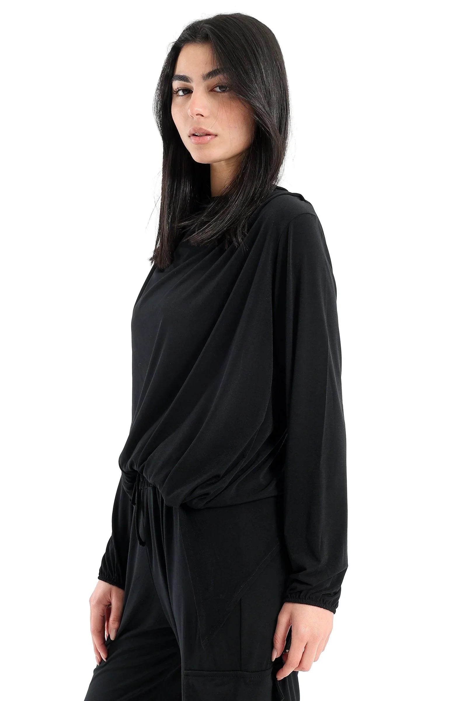 Clue - Asymmetrical Cowl Neck Top 2