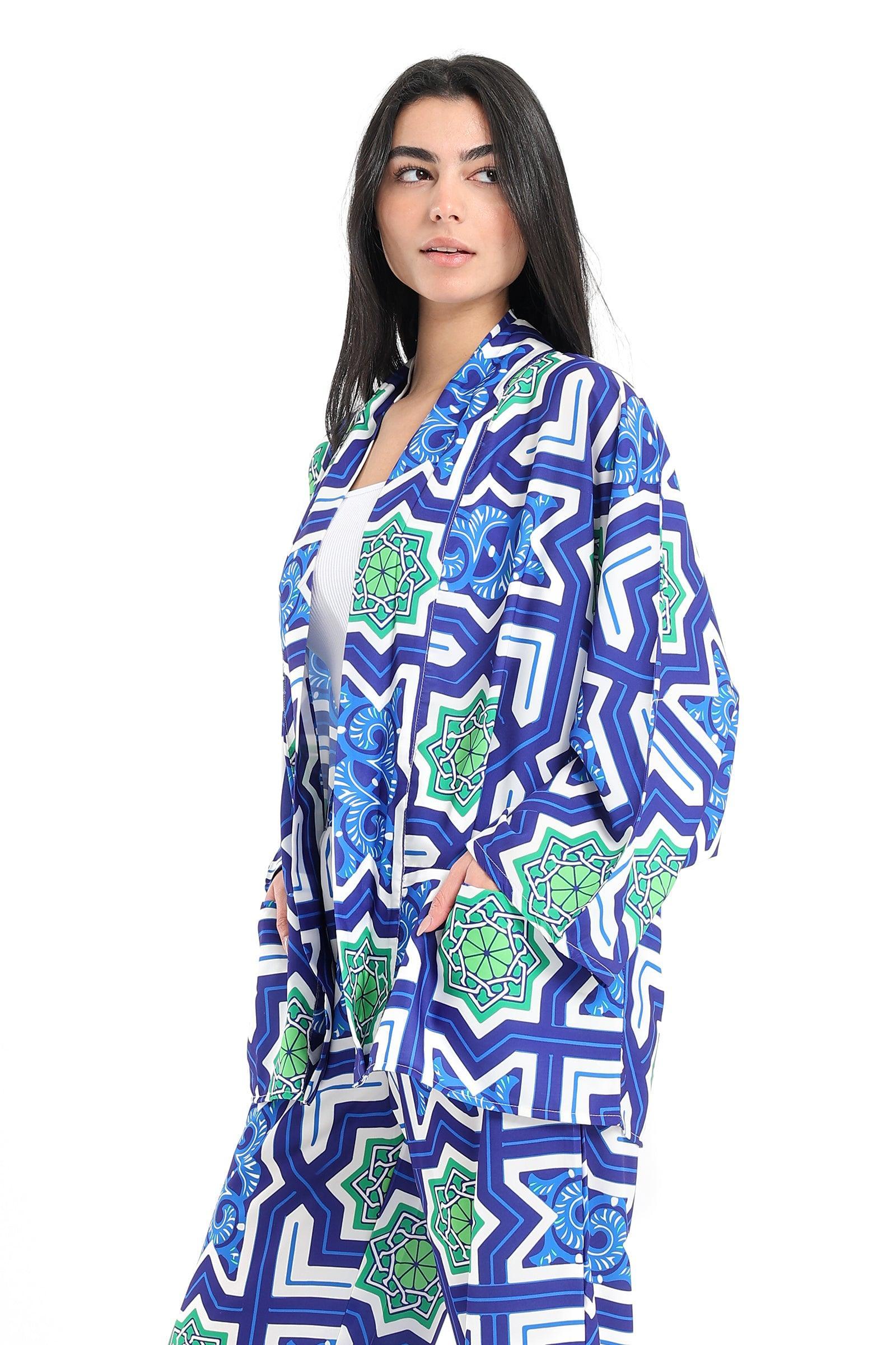 Clue - Voile Self Pattern Kimono 1
