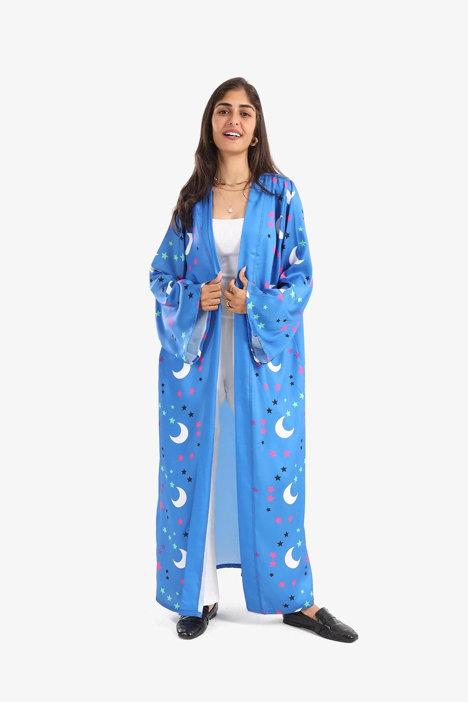 Clue - Crescents & Stars Printed Kimono 2