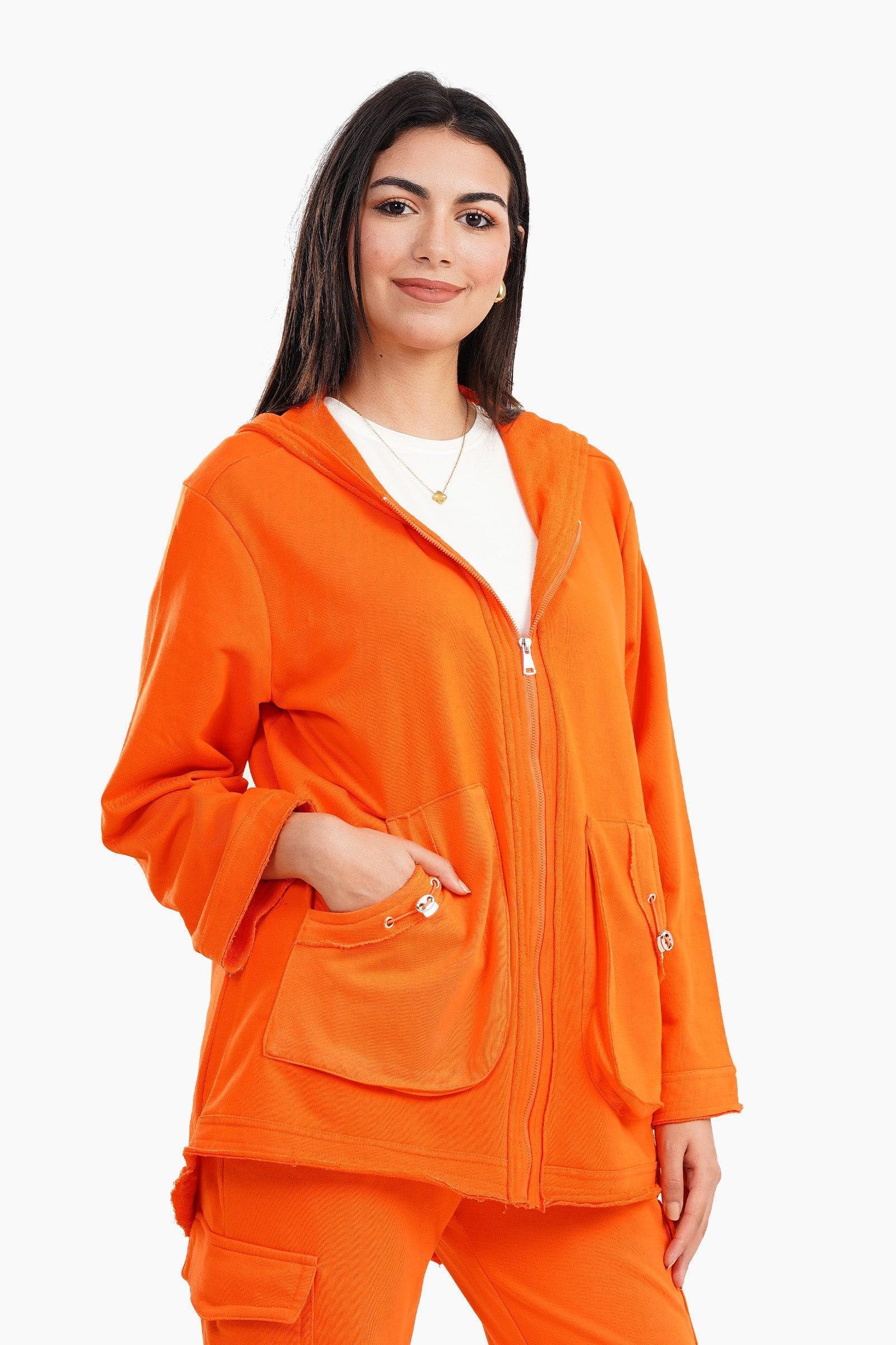 Clue - Front Zipper Hooded Jacket 2