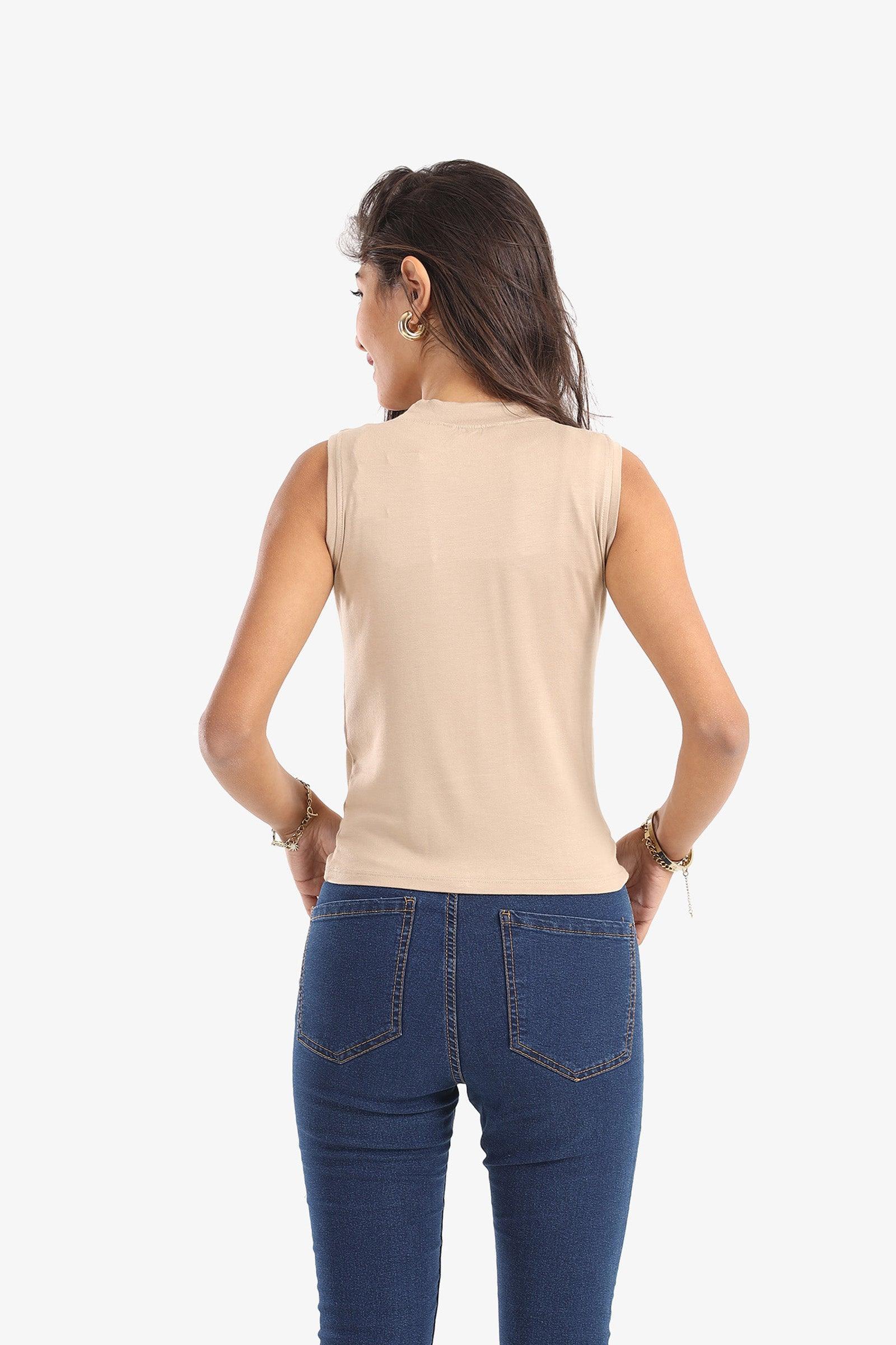 Clue - Crew Neck Viscose Top 5