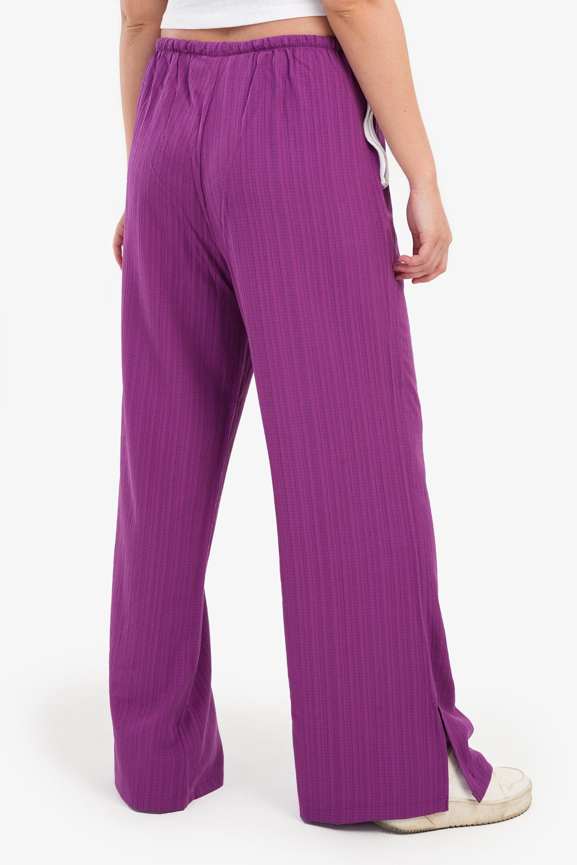 Clue - Wide Leg Pants with Slits 1