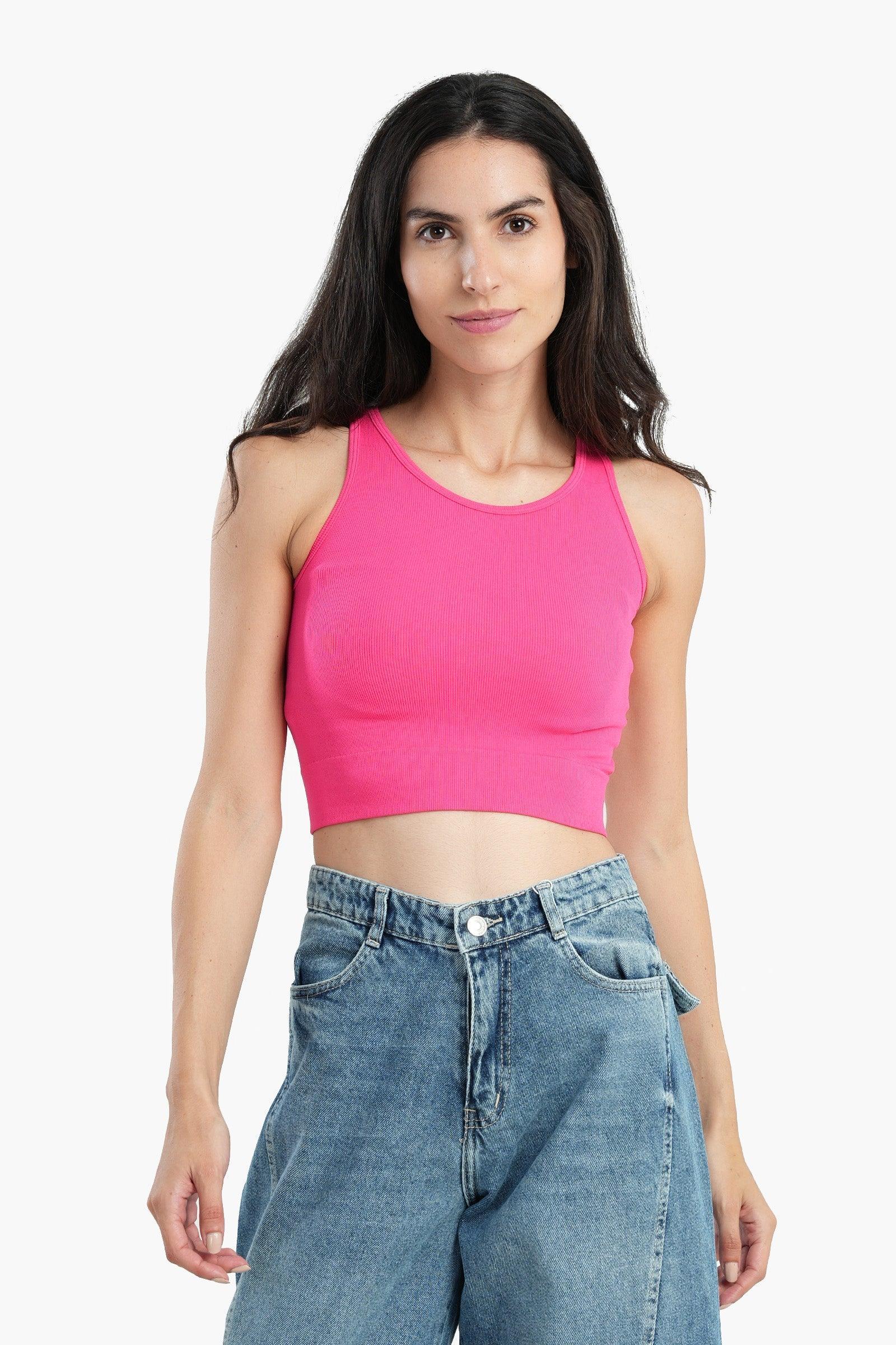 Clue - Sleeveless Ribbed Crop Top 5