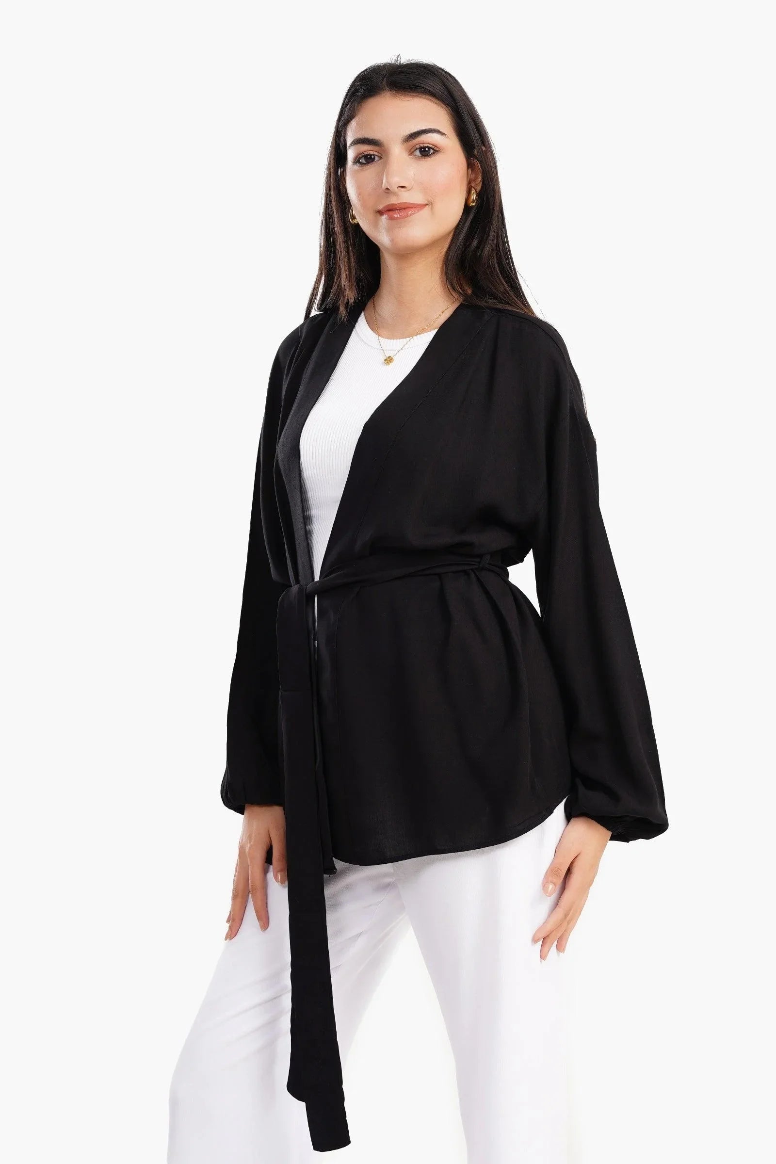 Clue - Cardigan with Puffy Sleeves 1