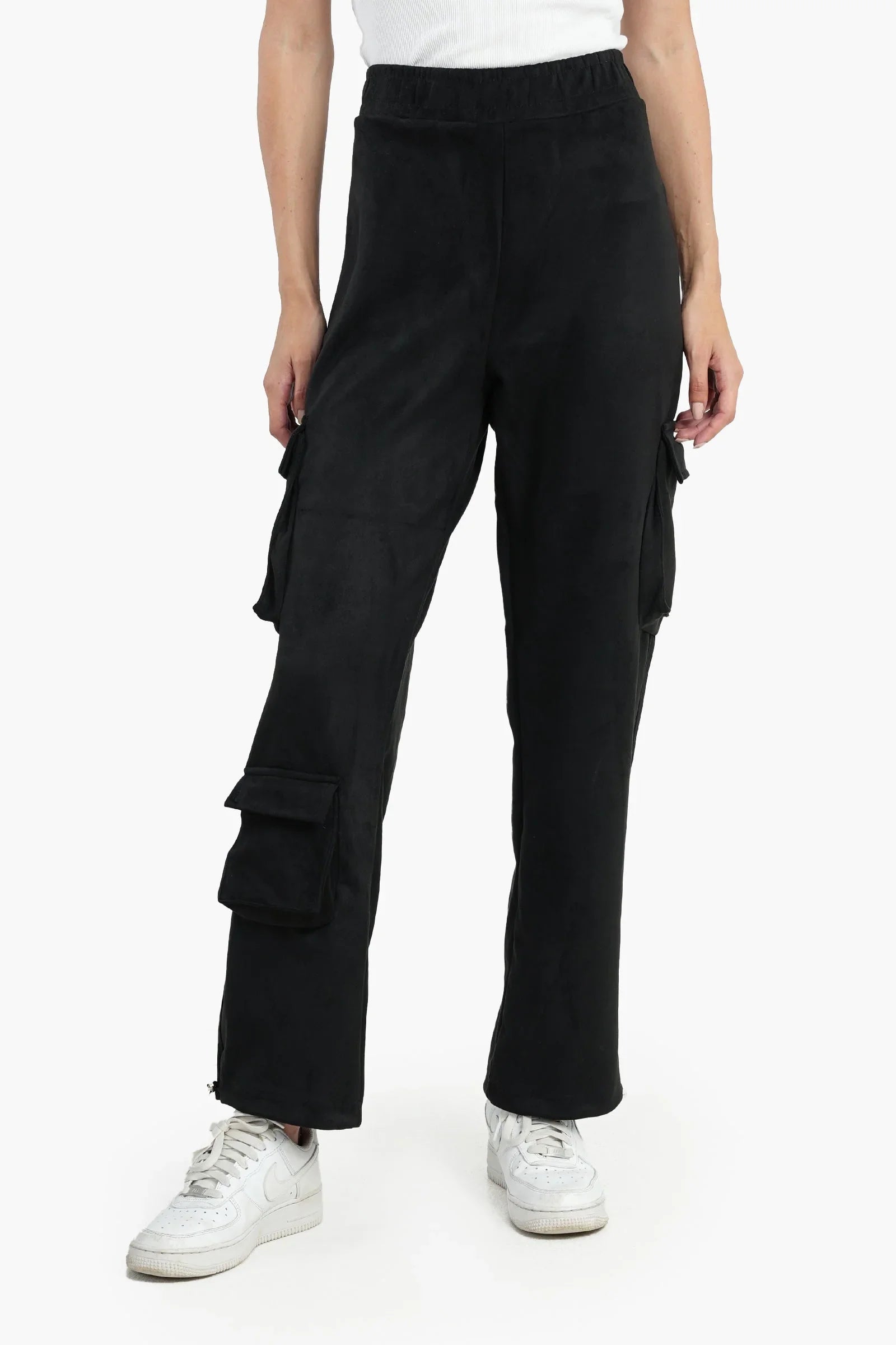 Clue - Suede Baggy Pants 6