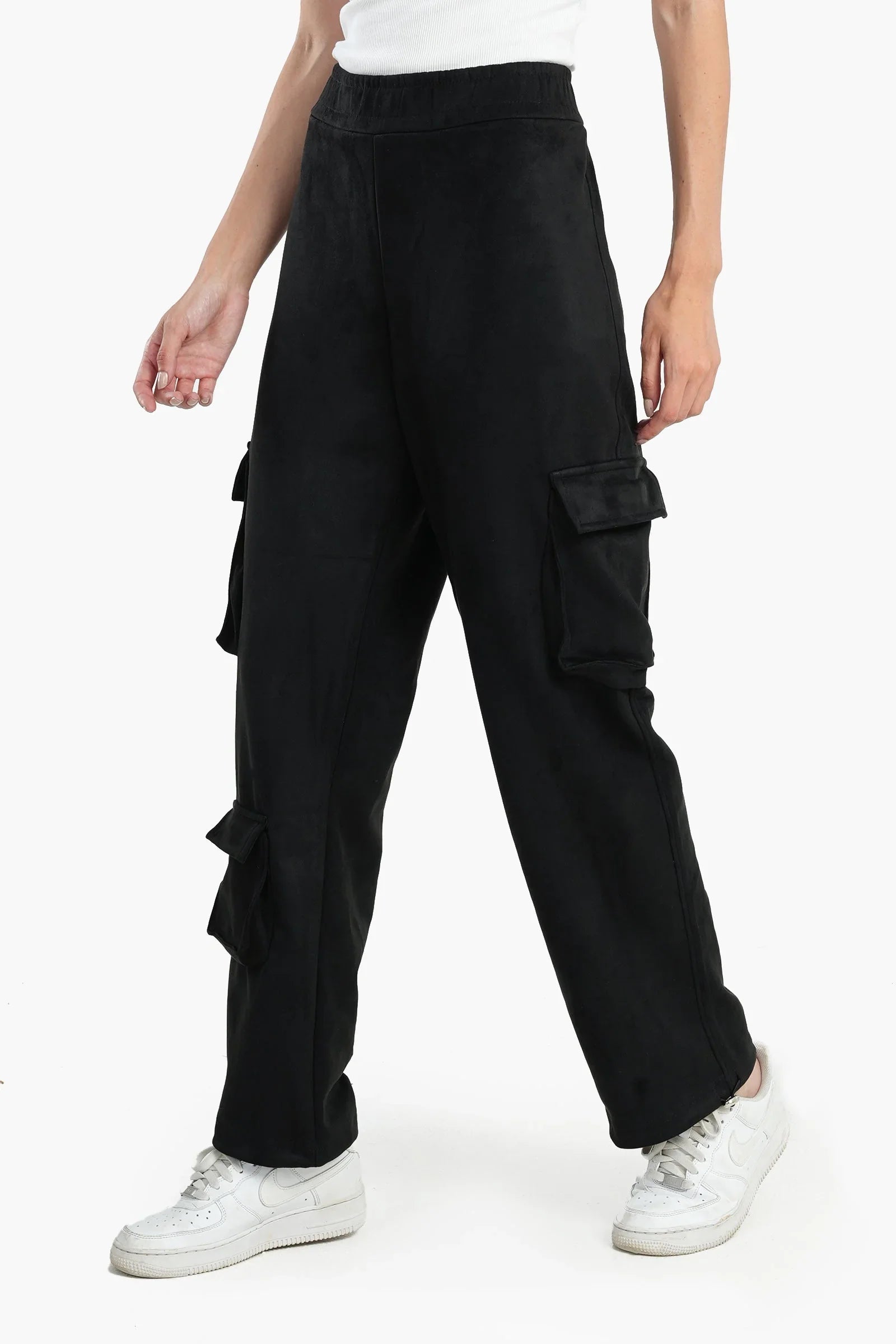 Clue - Suede Baggy Pants 7