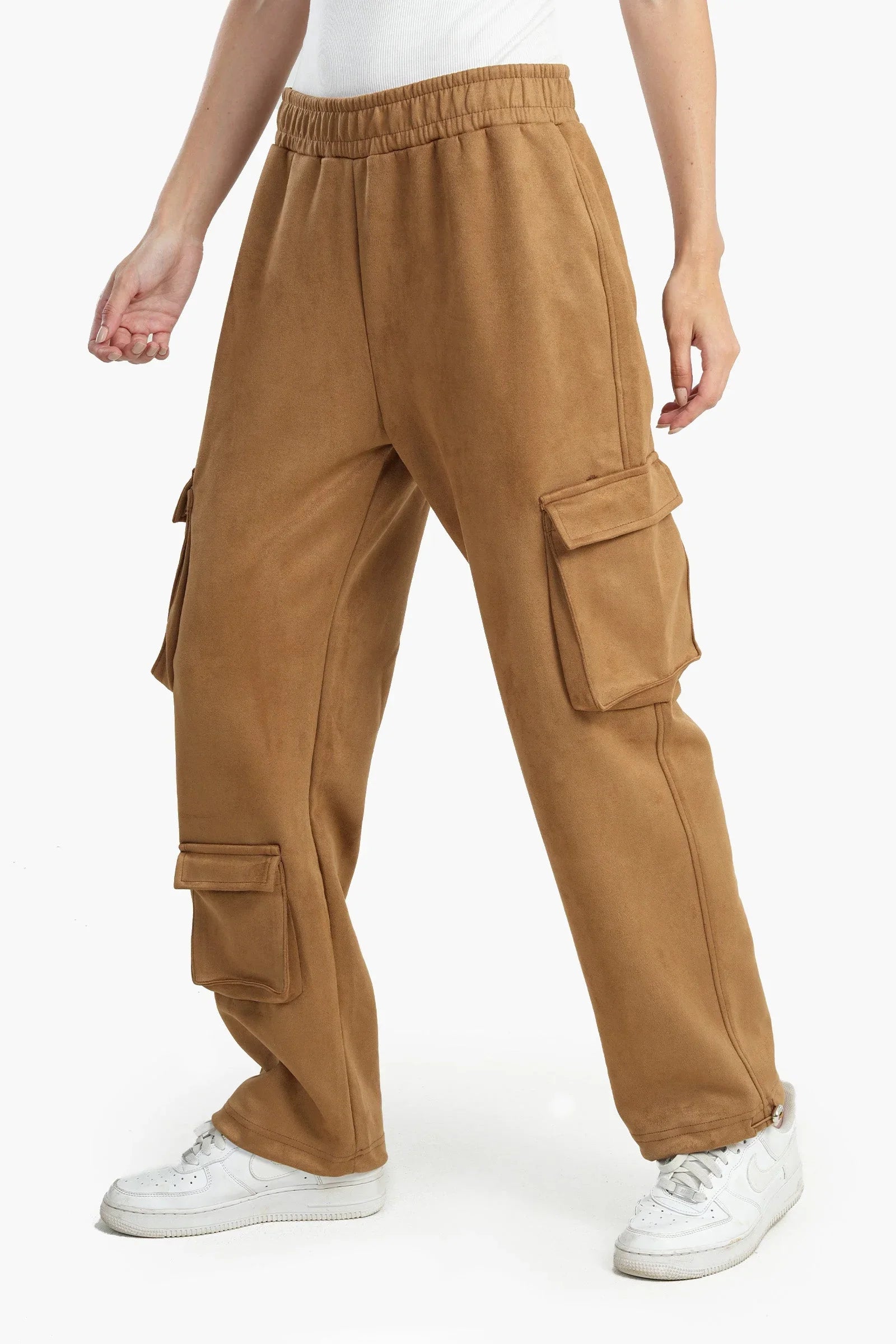 Clue - Suede Baggy Pants 3