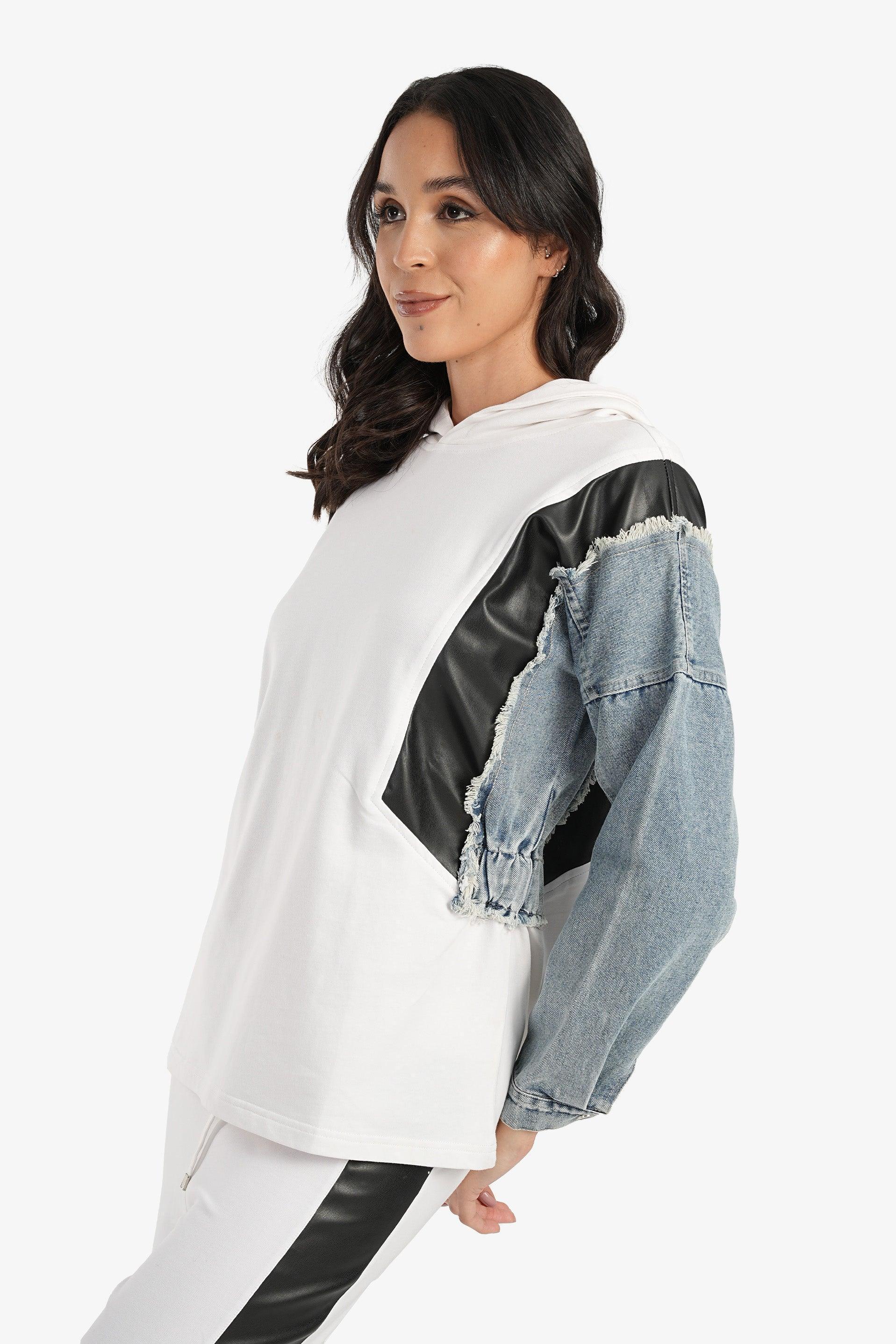 Clue - Lounge Hoodie with Different Fabrics 1