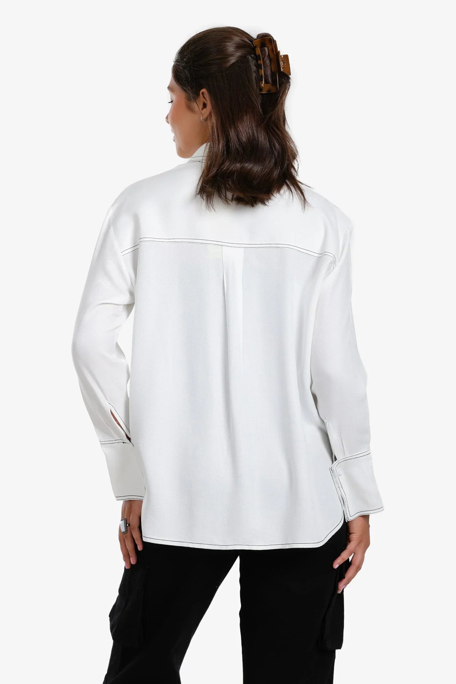 Clue - Shirt with Contrast Stitching 5