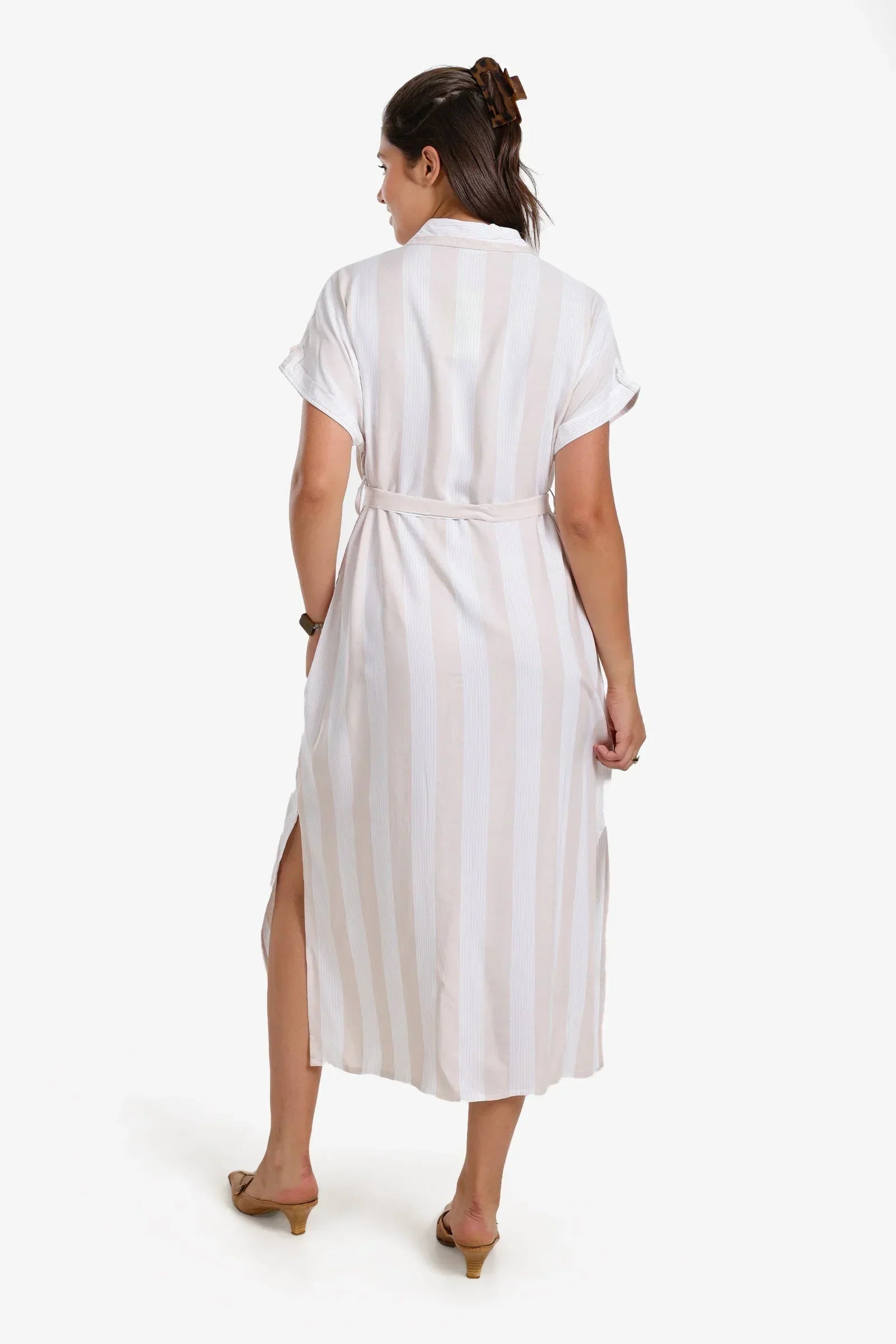 Clue - Voile Striped Shirt Dress 3