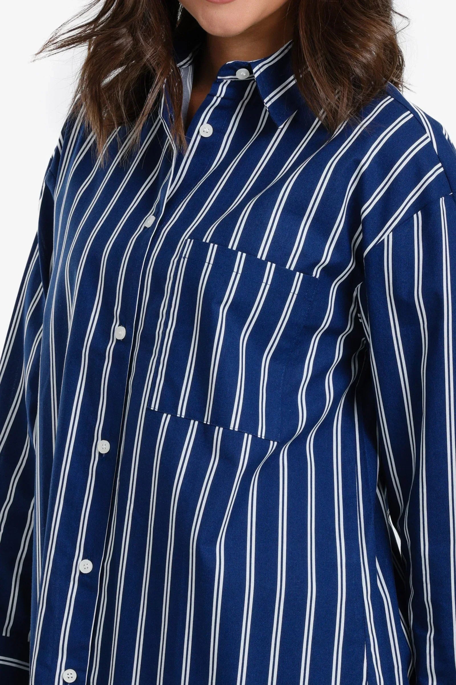 Clue - Striped Poplin Button Shirt 4