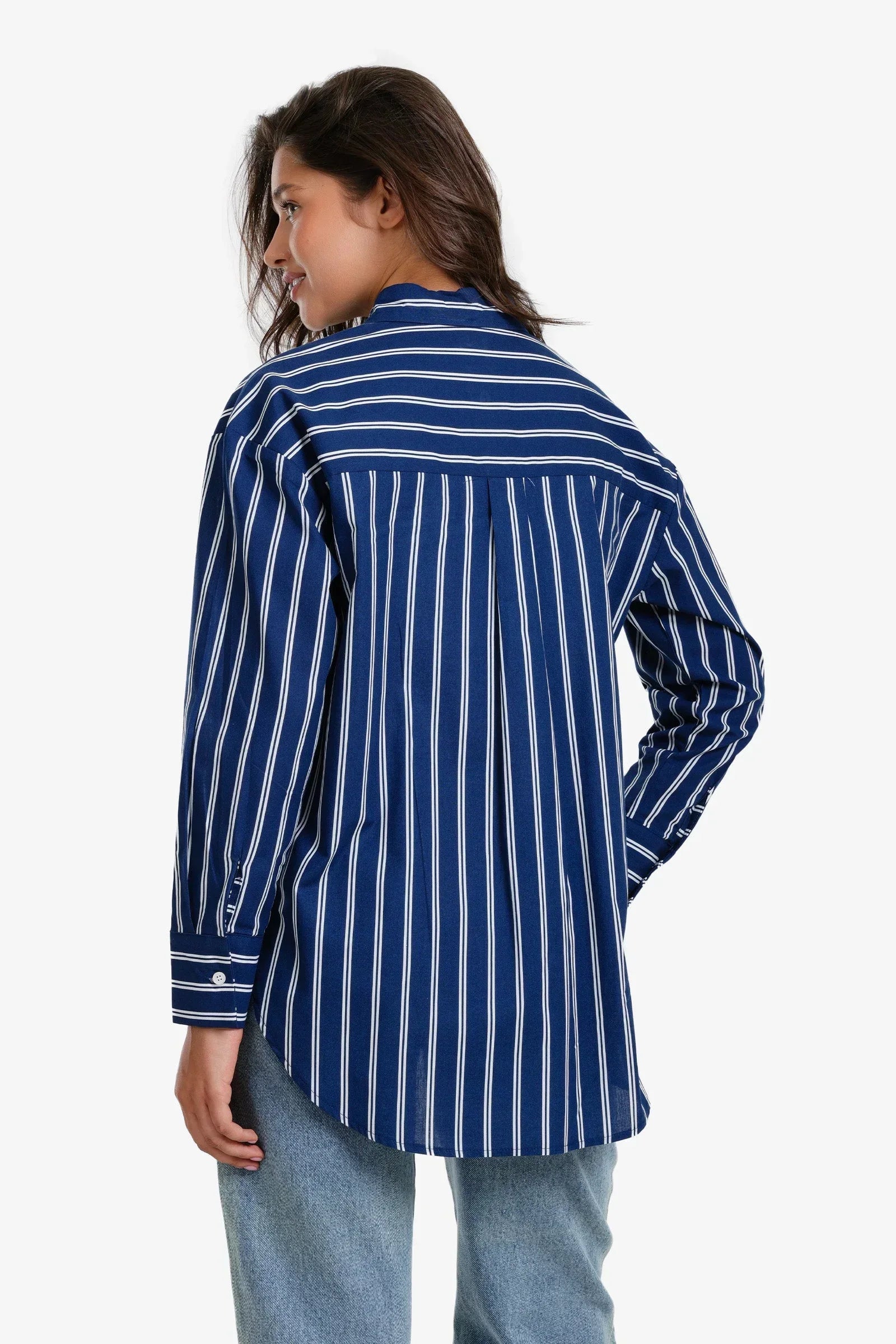 Clue - Striped Poplin Button Shirt 3