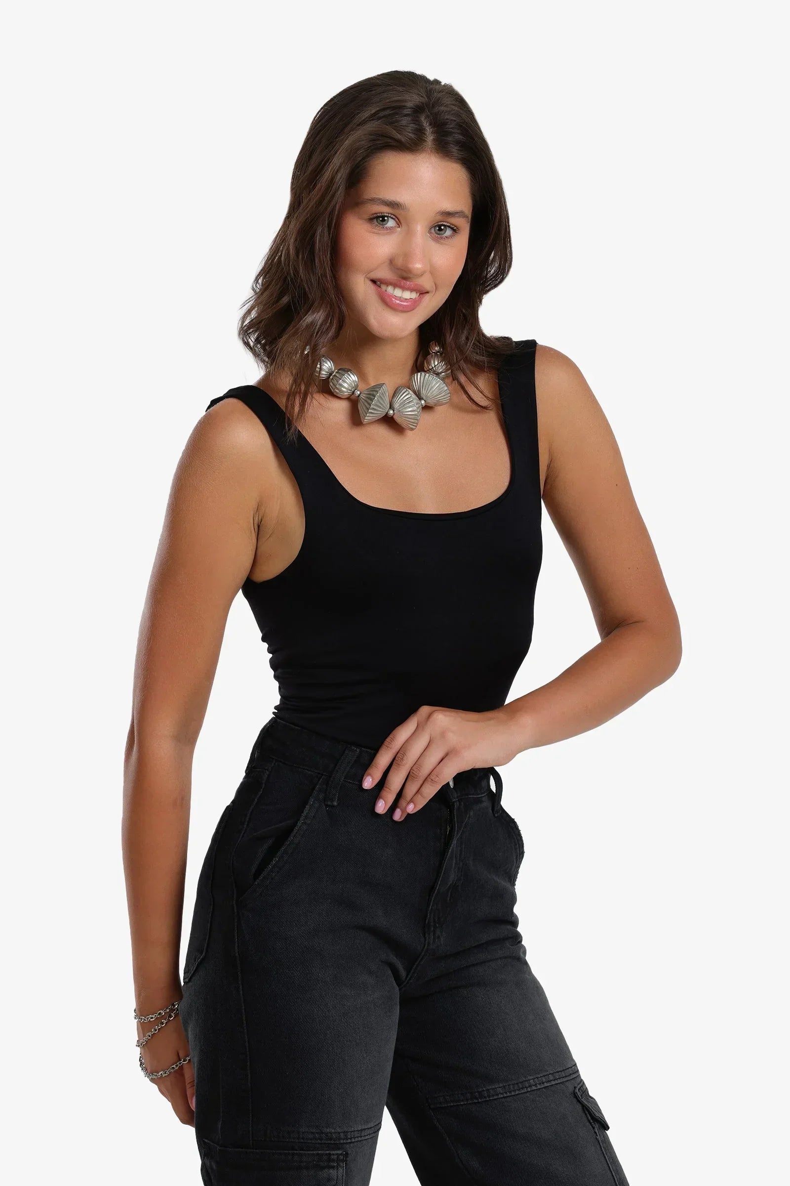 Clue - Microfiber Square Neck Bodysuit 4