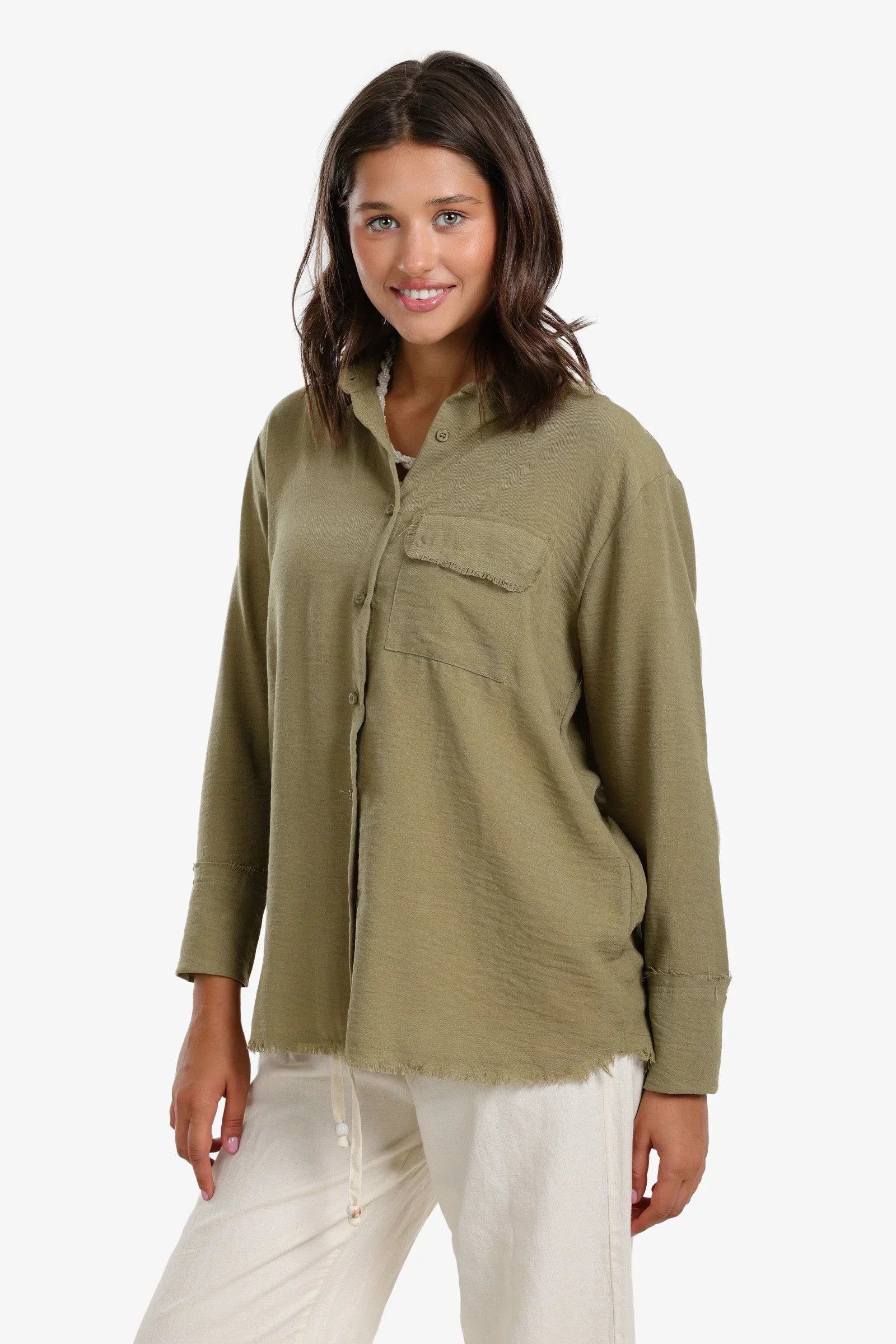 Clue - Relaxed Fit Voile Shirt 6
