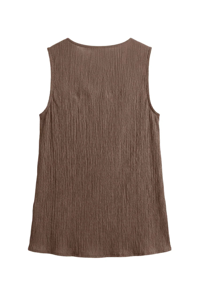 Relaxed Sleeveless Blouse - Clue - Babazzaro