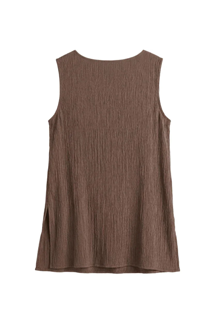 Relaxed Sleeveless Blouse - Clue - Babazzaro