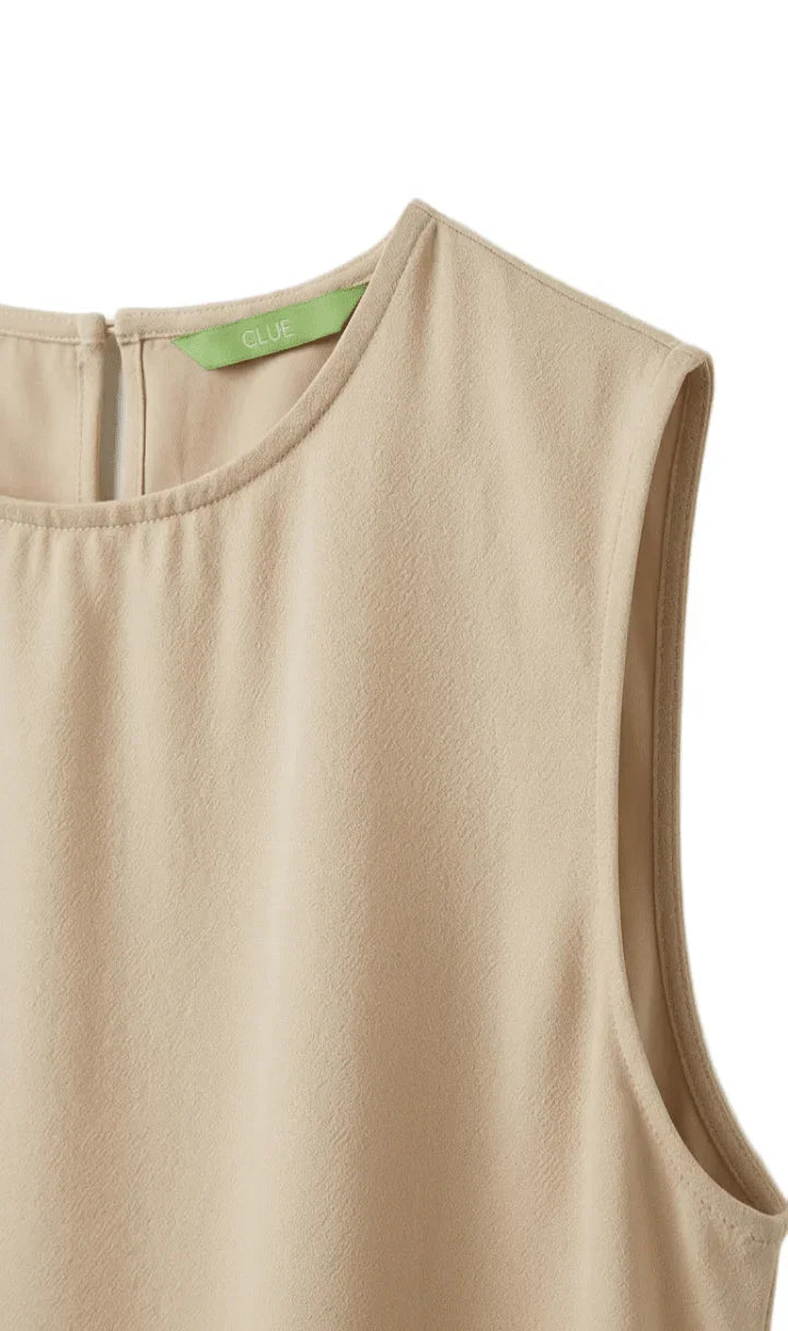 Sleeveless Viscose Blouse - Clue - Babazzaro