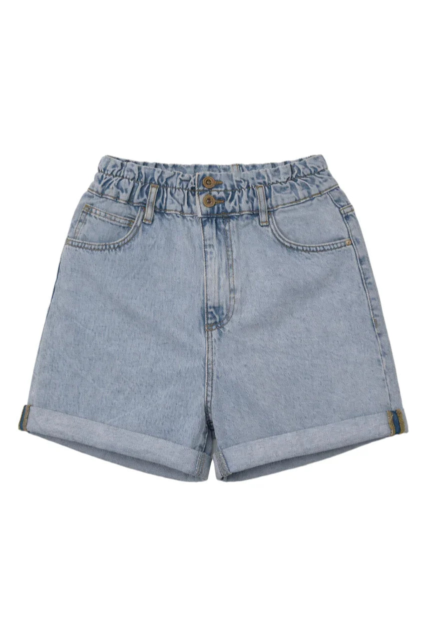 Double-Button Denim Shorts - Clue 2