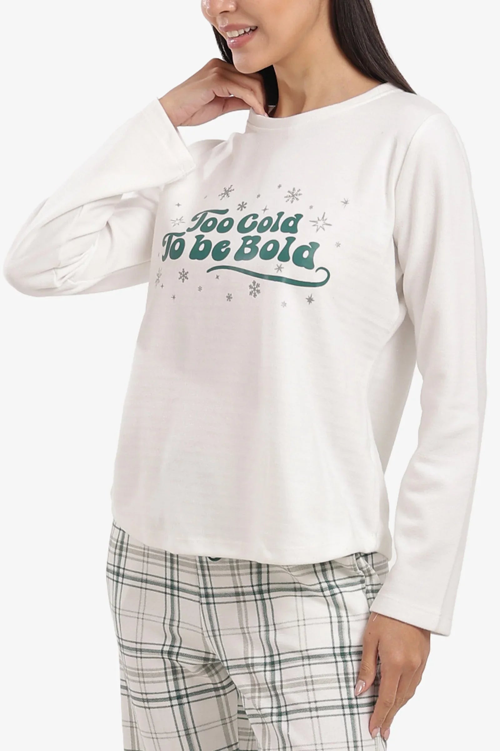 Carina - Pyjama Set with Plaid Pants 4