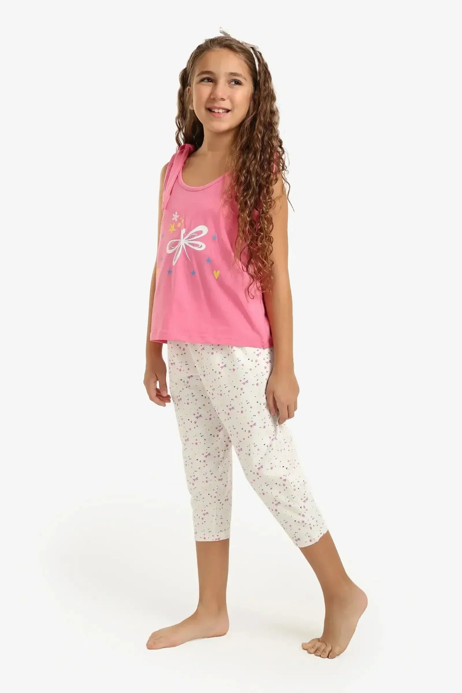 Carina - Girly Printed Pyjama Set 3