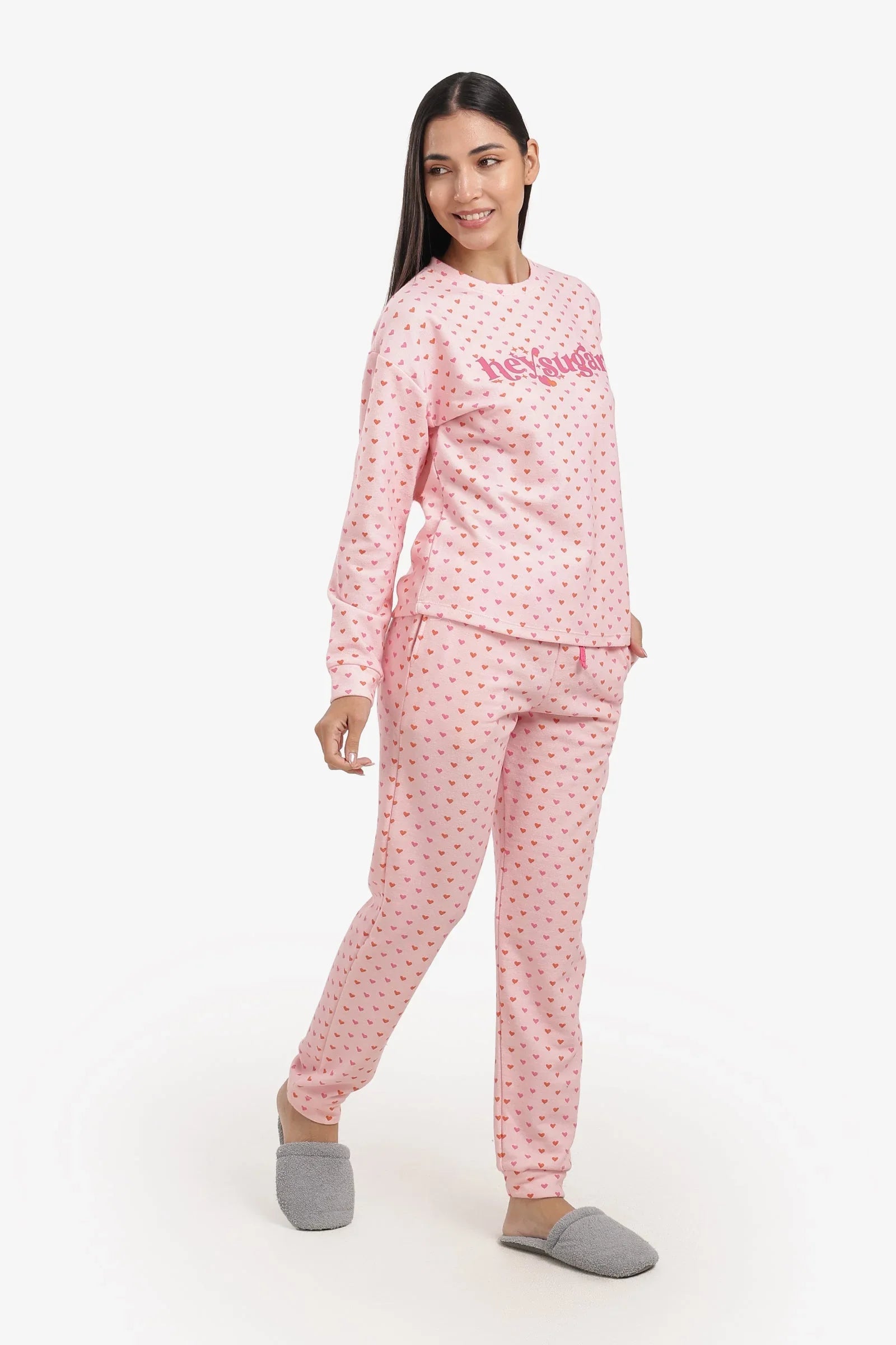 Carina - "Hey Sugar" Print Pyjama Set 2